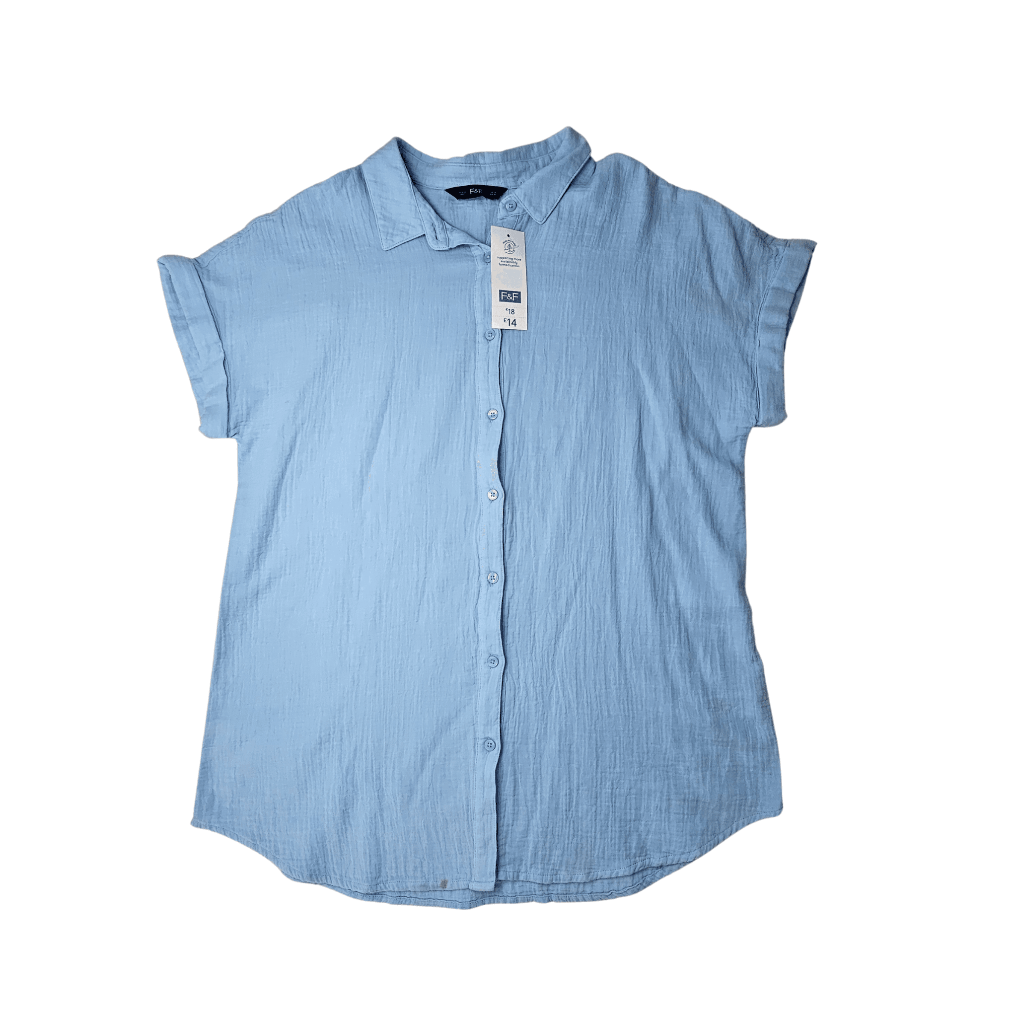 Bluze Femrash F&F Ngjyre Blu e Hapur Outlet/T-Shirt