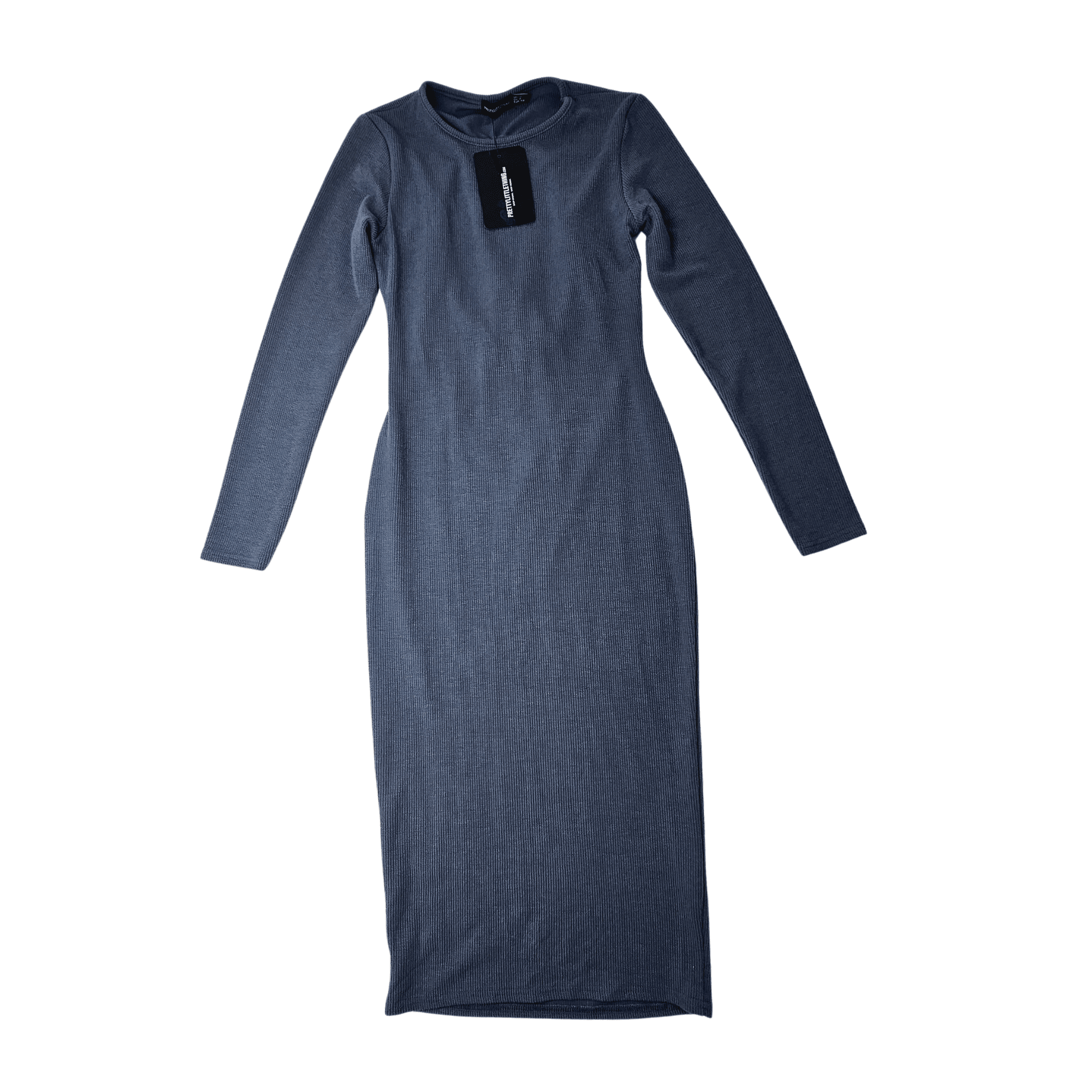 Fustan Femrash Prettylittlething Ngjyre Blu i Erret Outlet Dress