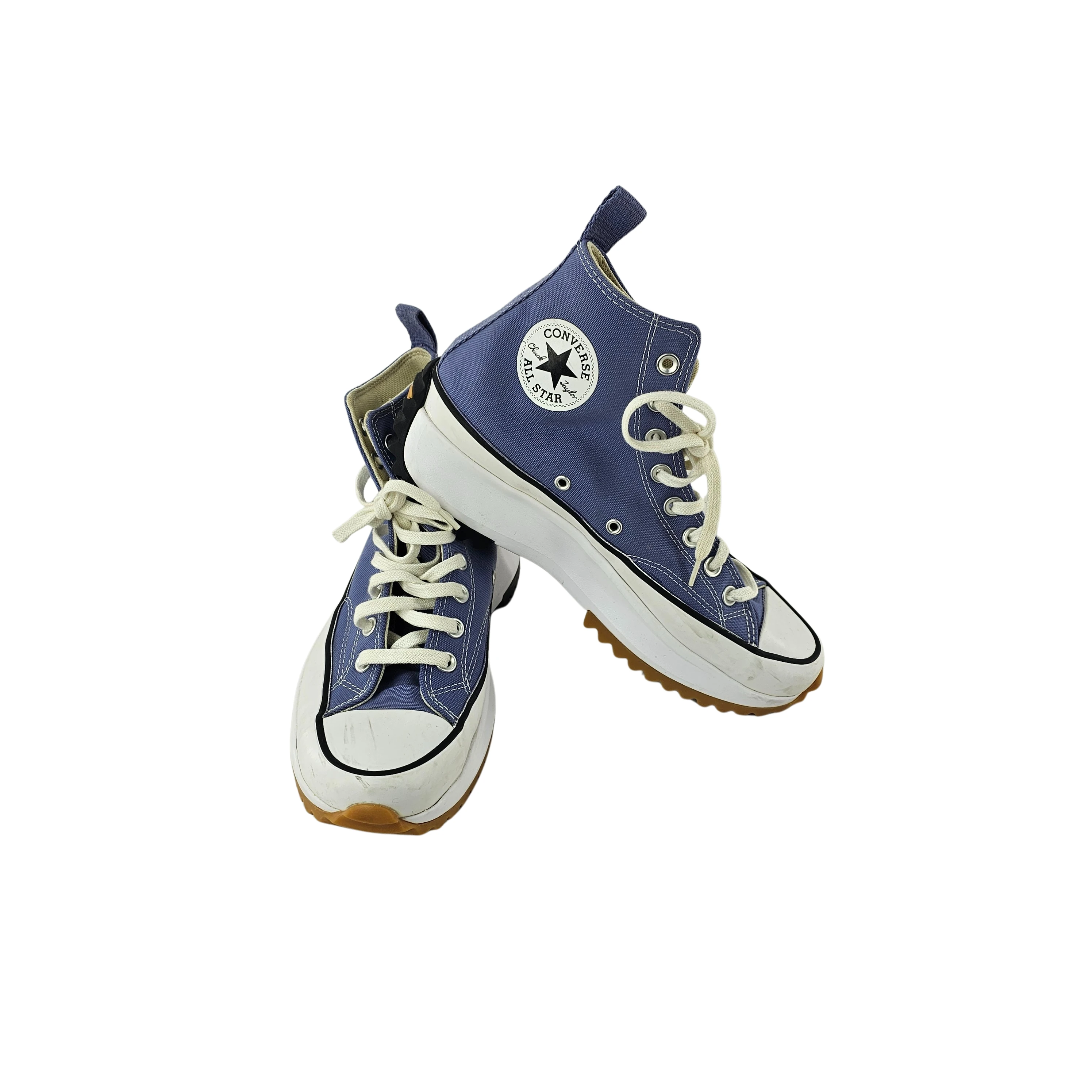 Atlete Femrash Converse Ngjyre Blu me Dizajn Bezhe dhe te Zi S.Hand Women's Shoes