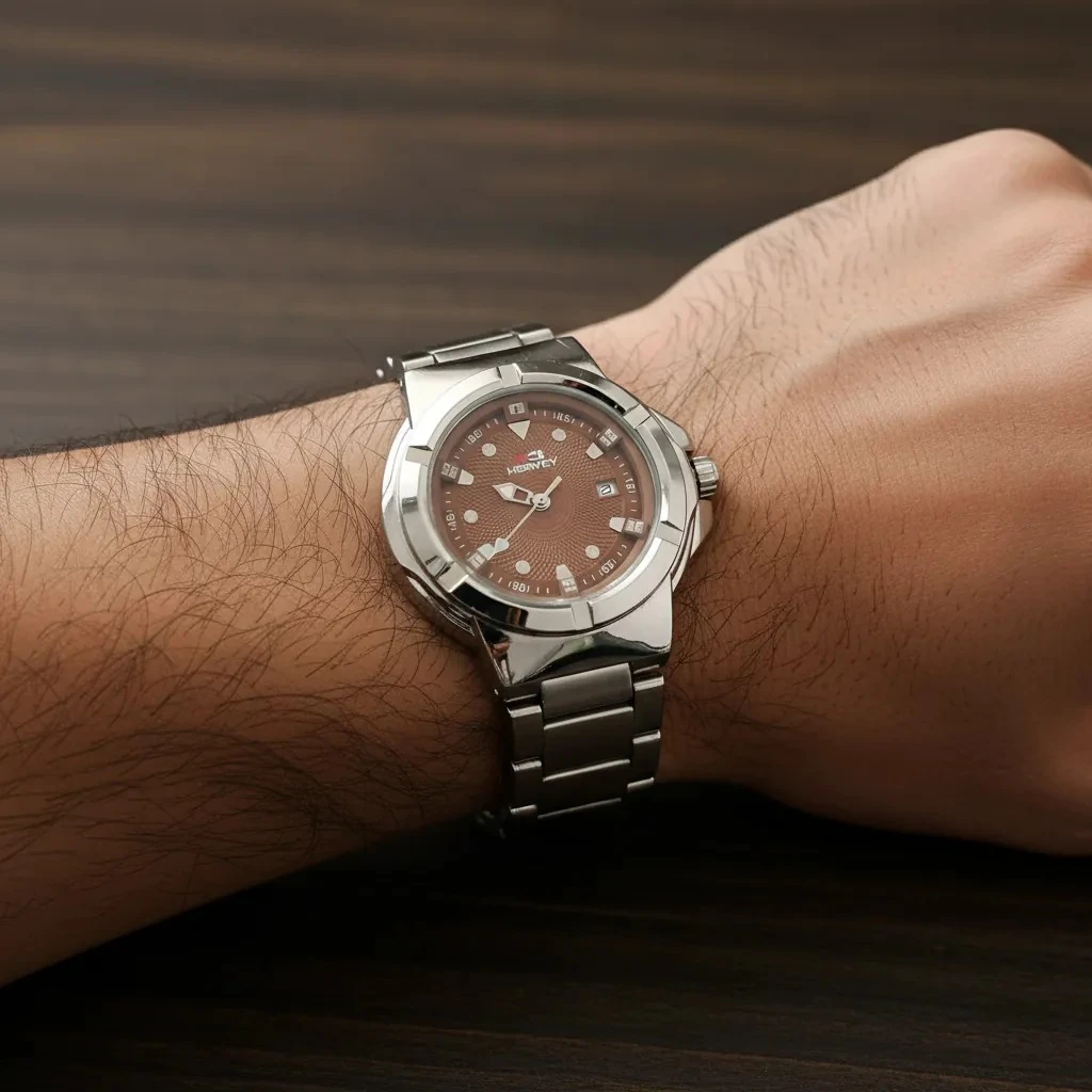 Ore Meshkujsh Çeliku M8 Mans Watch