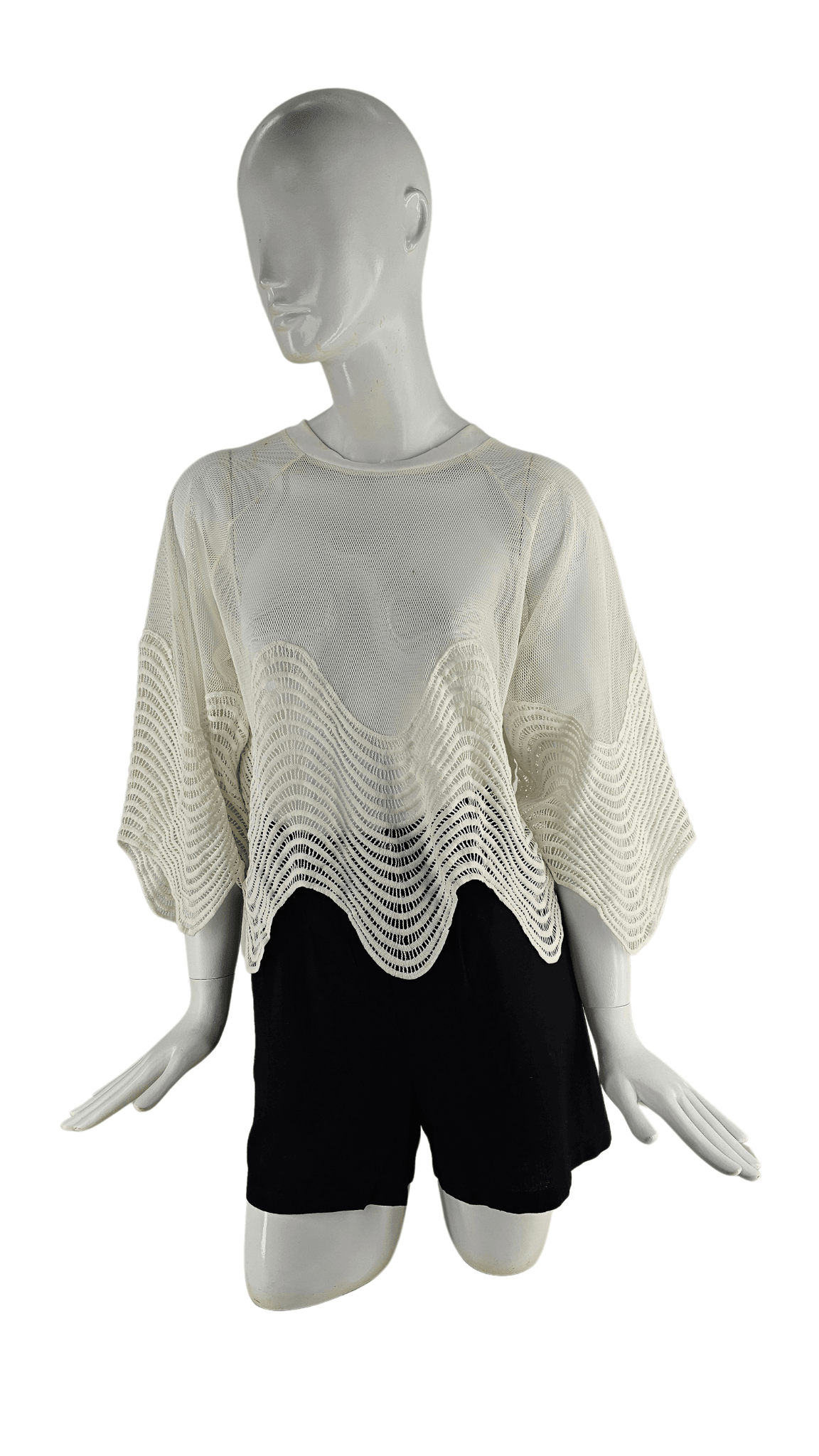Bluze Femrash Ngjyre e Bardhe Dantelle S.Hand/Shirt