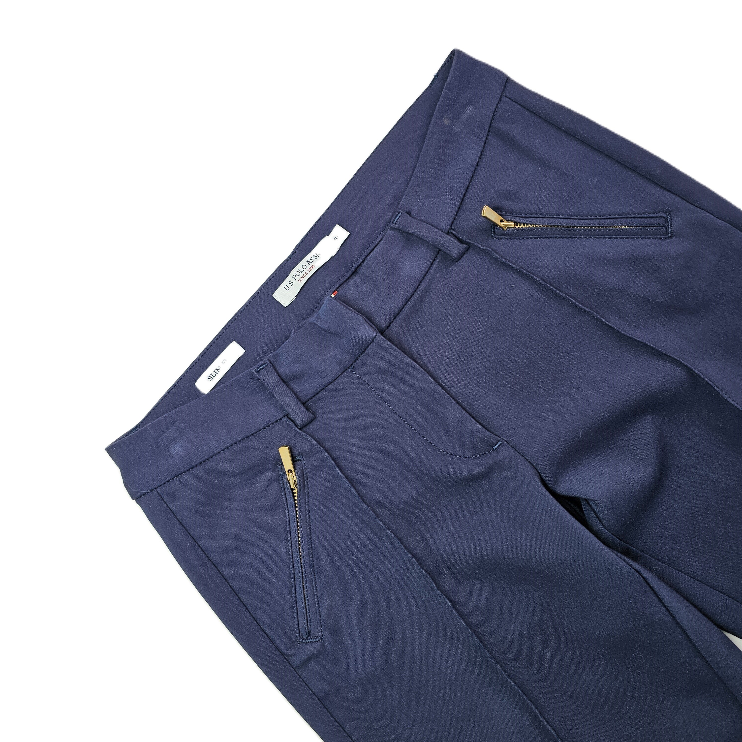 Pantallona Klasike Femrash Ngjyre Blu e Erret S.Hand/Classic Pants