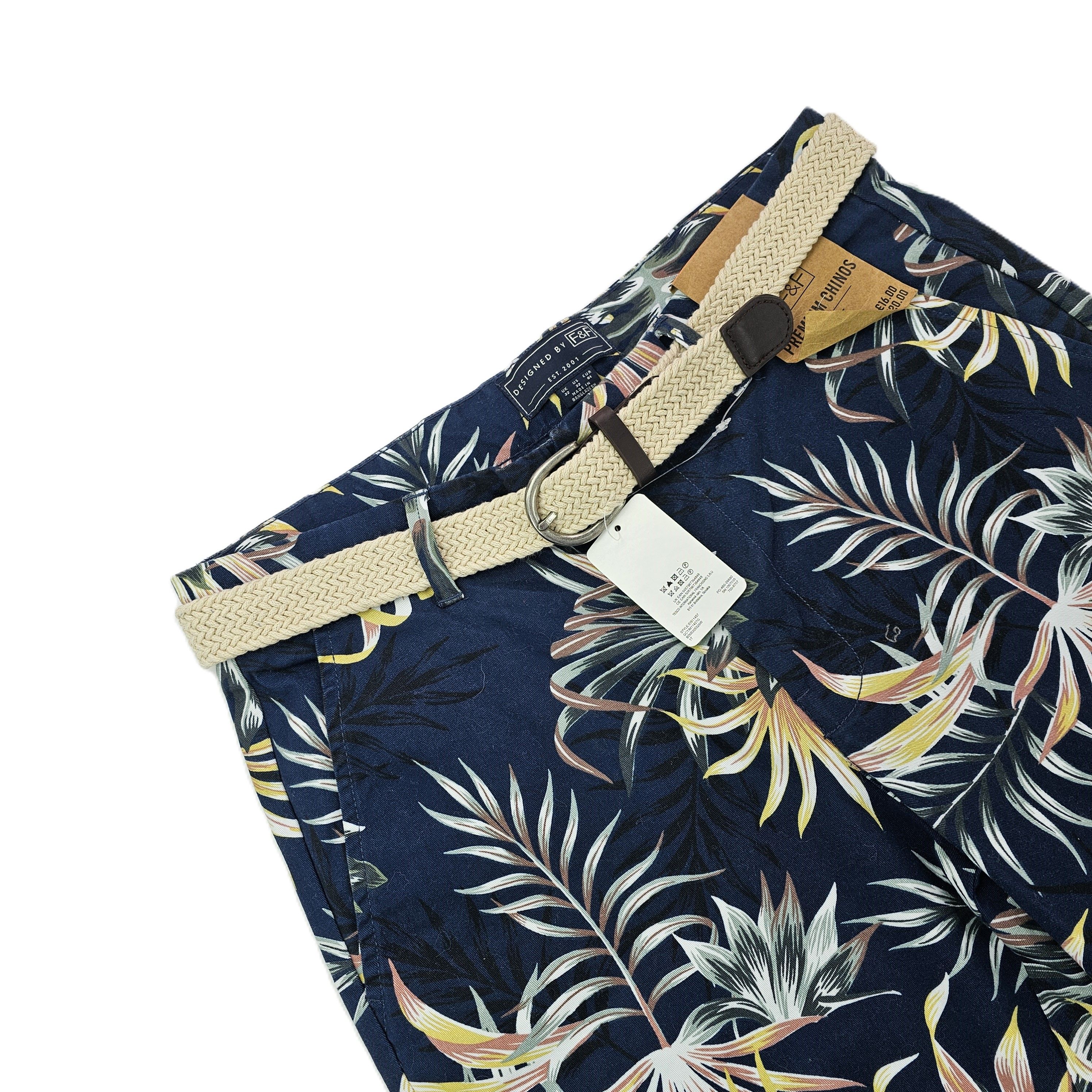 Pantallona te Shkurtra Meshkujsh Dizajn me Lule Outlet/Shorts
