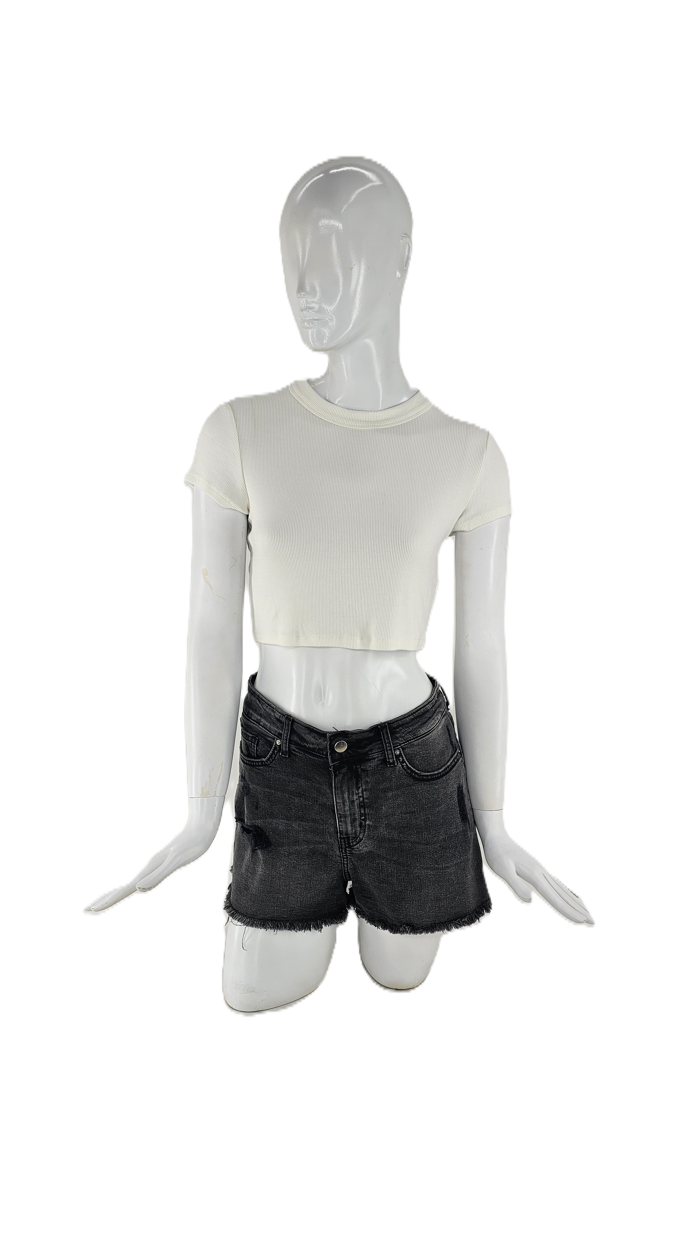 Bluze E Bardhe Crop H&M S.Hand