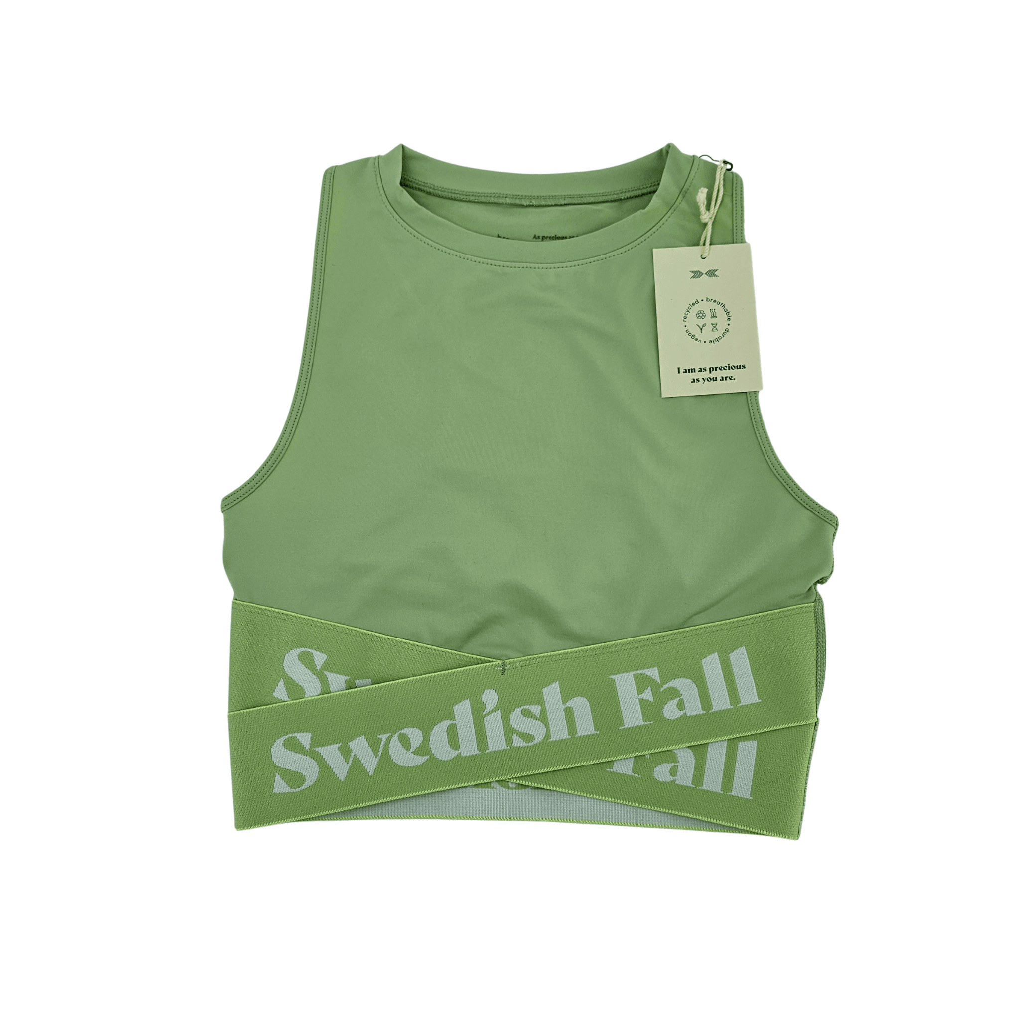 Fitness Crop Top Swedish Fall Ngjyre Jeshile e Hapur Outlet