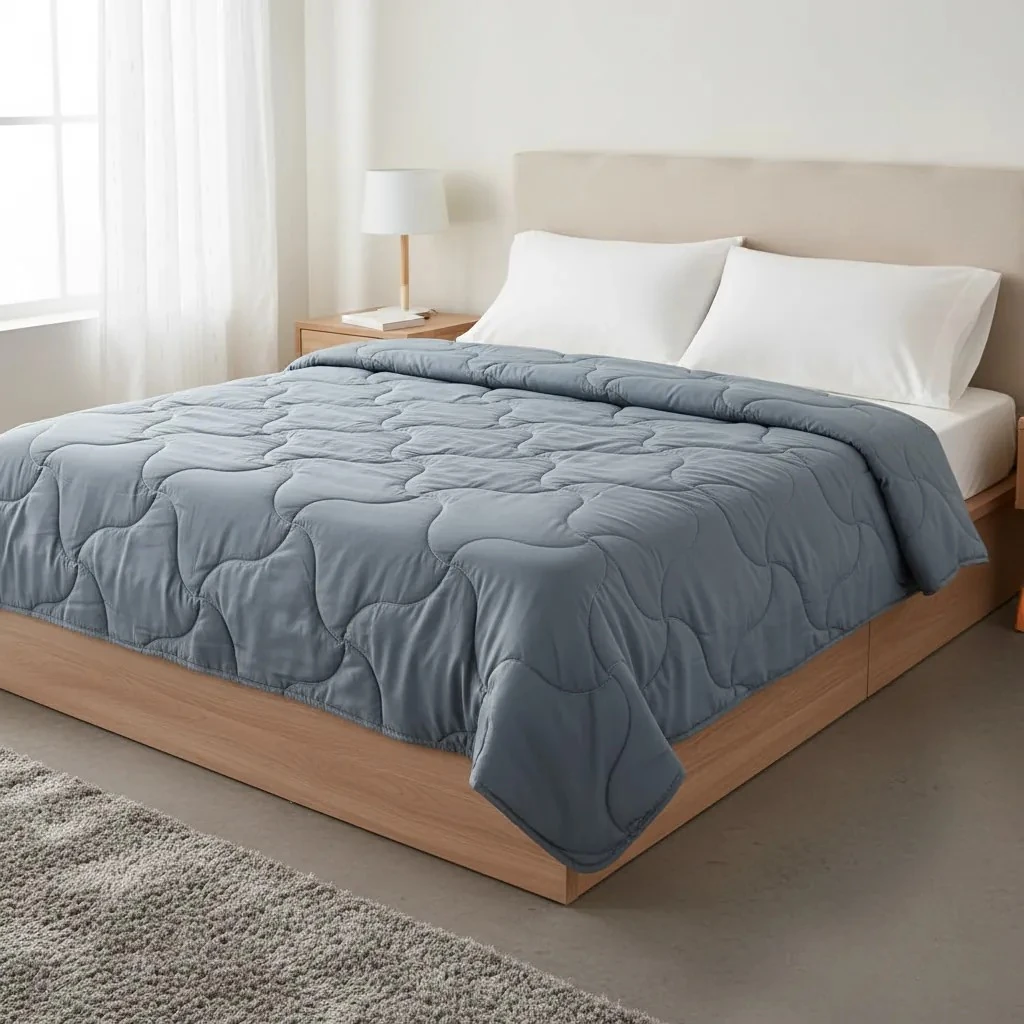 Jorgan i Trashe Lisho Dopio 220x240 cm Trapunto 300 Gsm Outlet Double Duvet - Blu