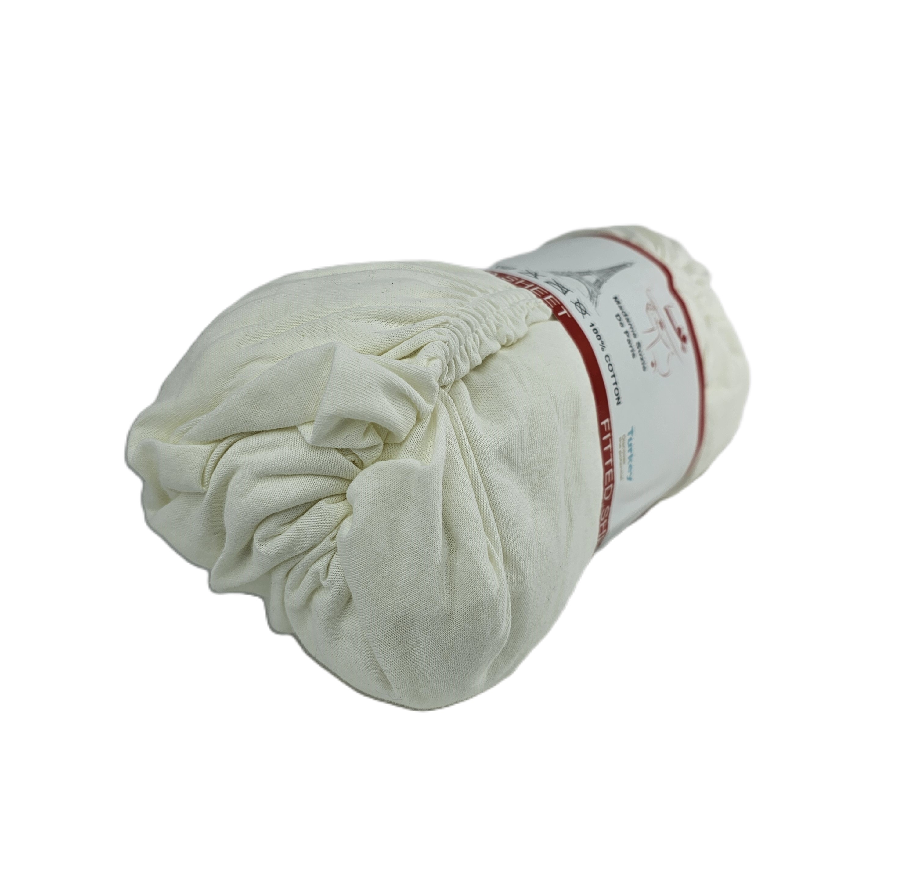 Çarçaf me Llastik Pambuku Tek 100x200 +30cm Outlet %100 Cotton Fitted Sheet Single Size