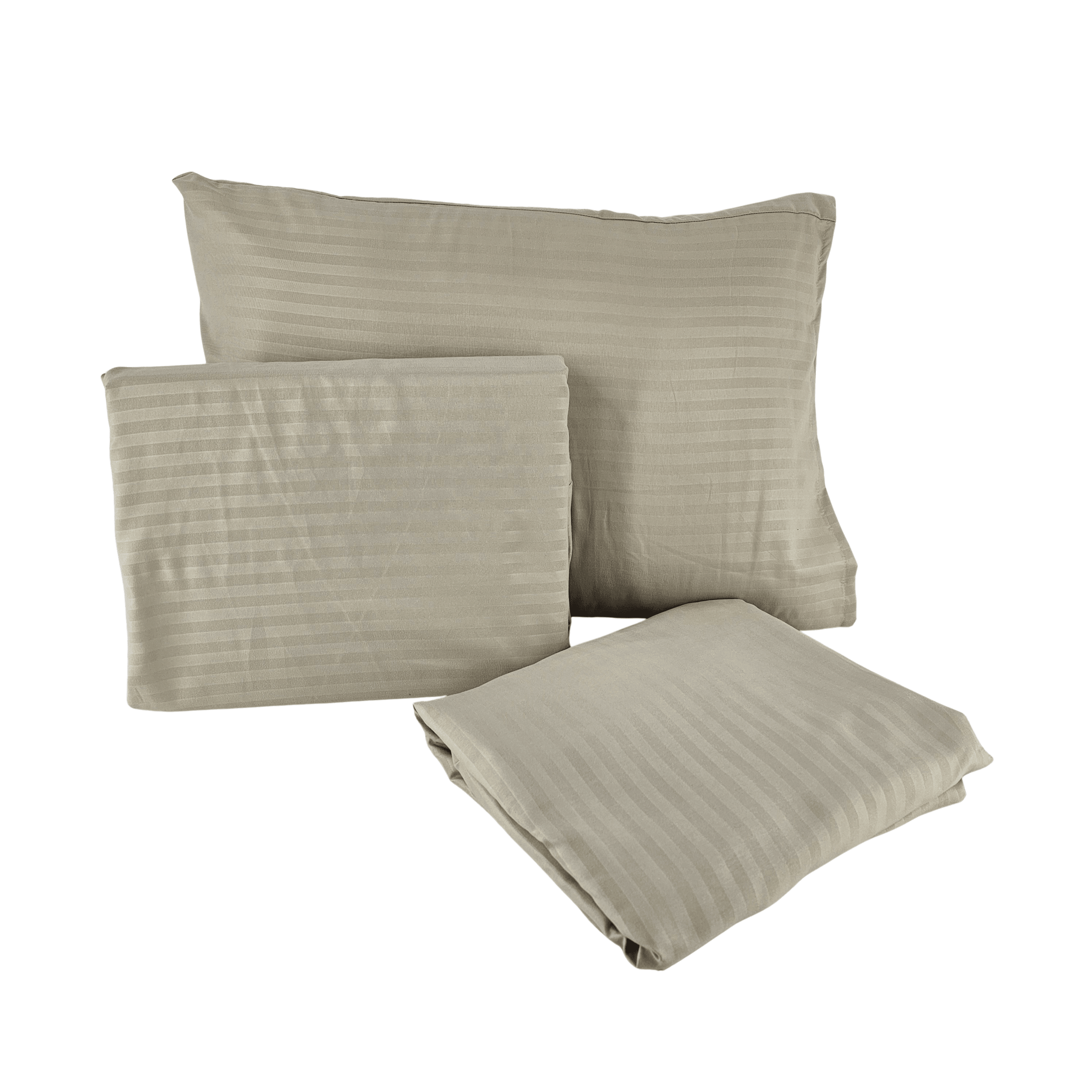 Set Zarf Jorgani Ngjyre Bezhe e Hapur me Vija Tek 100x200cm Outlet Duvet Bed Cover Single Set 