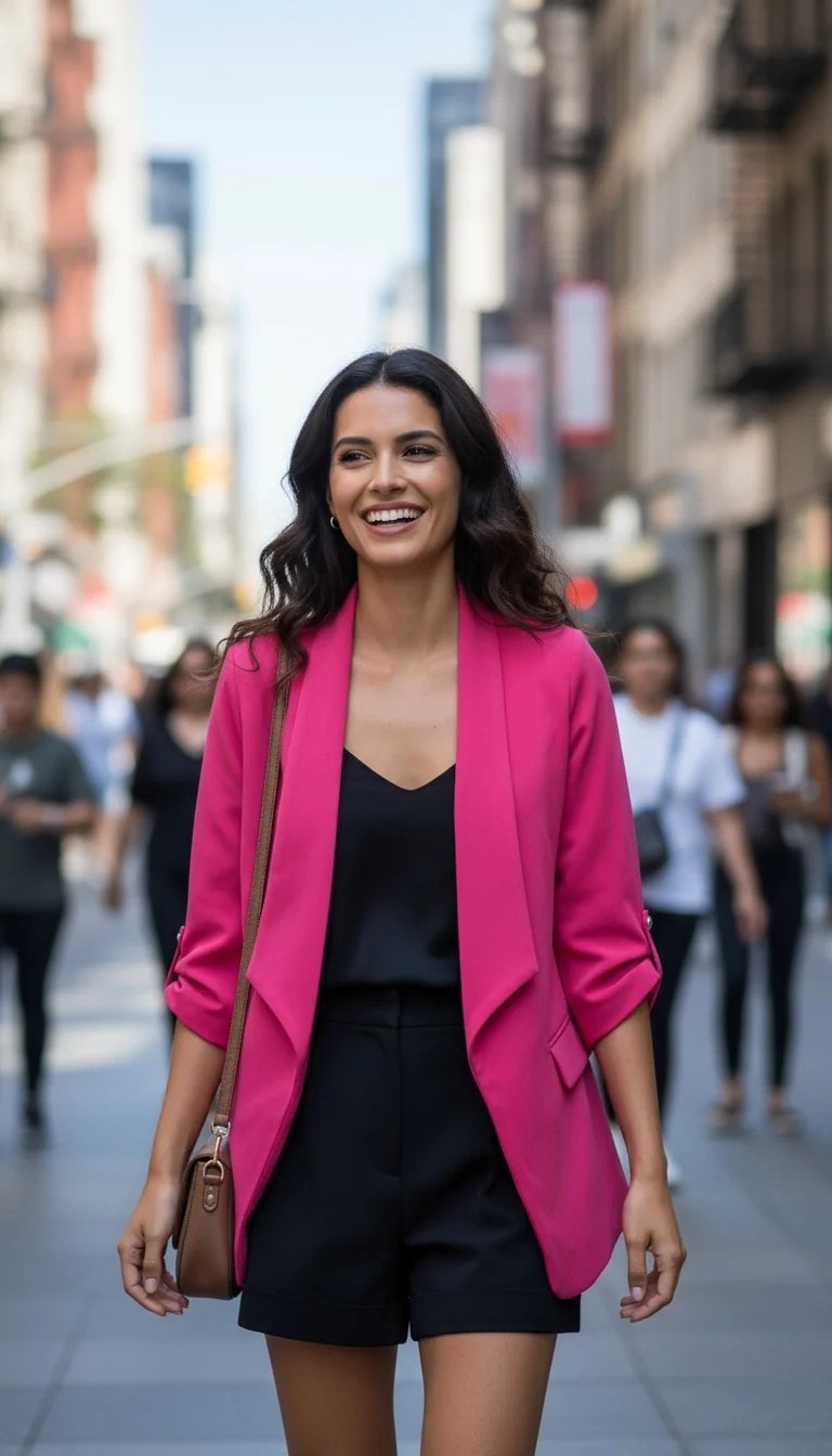 Xhakete Klasike Femrash Ngjyre Roze S.Hand Classic Jacket