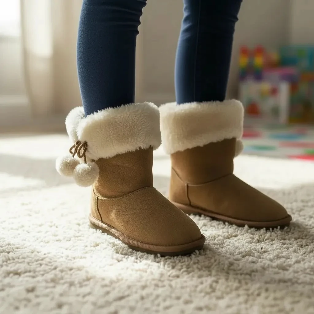 Cizme Femijesh me Push Brenda Ngjyre Bezhe Outlet Children's Boots