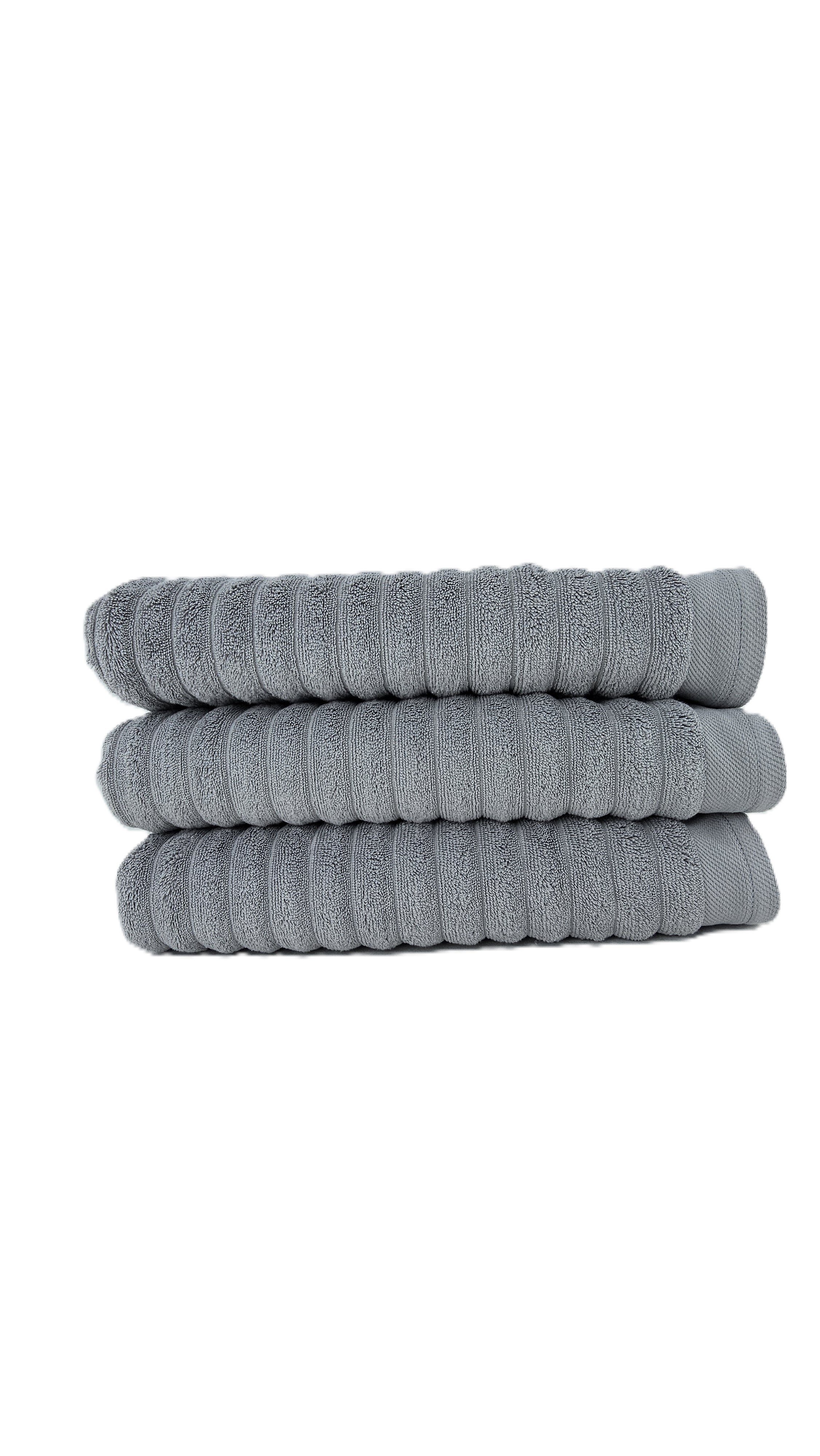 Peshqir Banje Trupi Gri Me Fasha 1 Cope 70x140 cm 550 gr