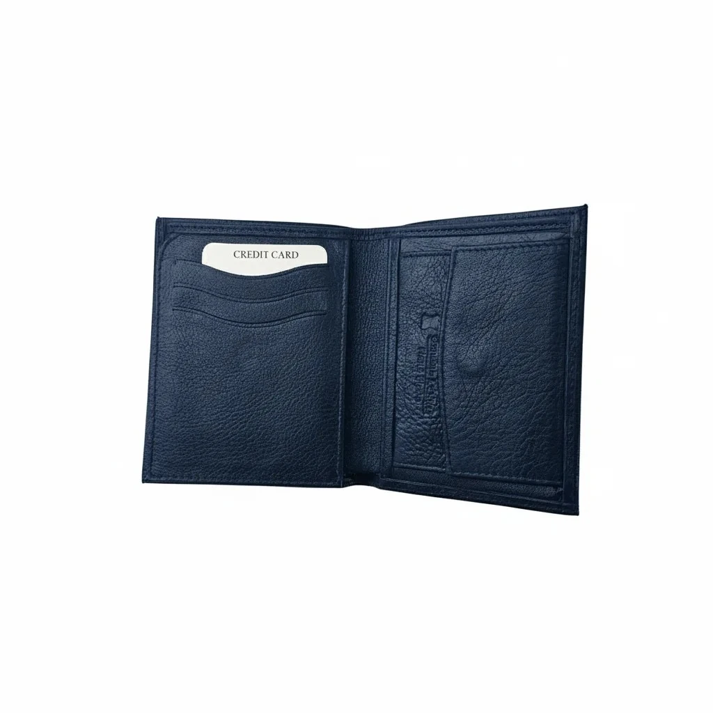 Portofol Lekure Meshkujsh M3 Ngjyre Blu i Erret  Men`s Wallet