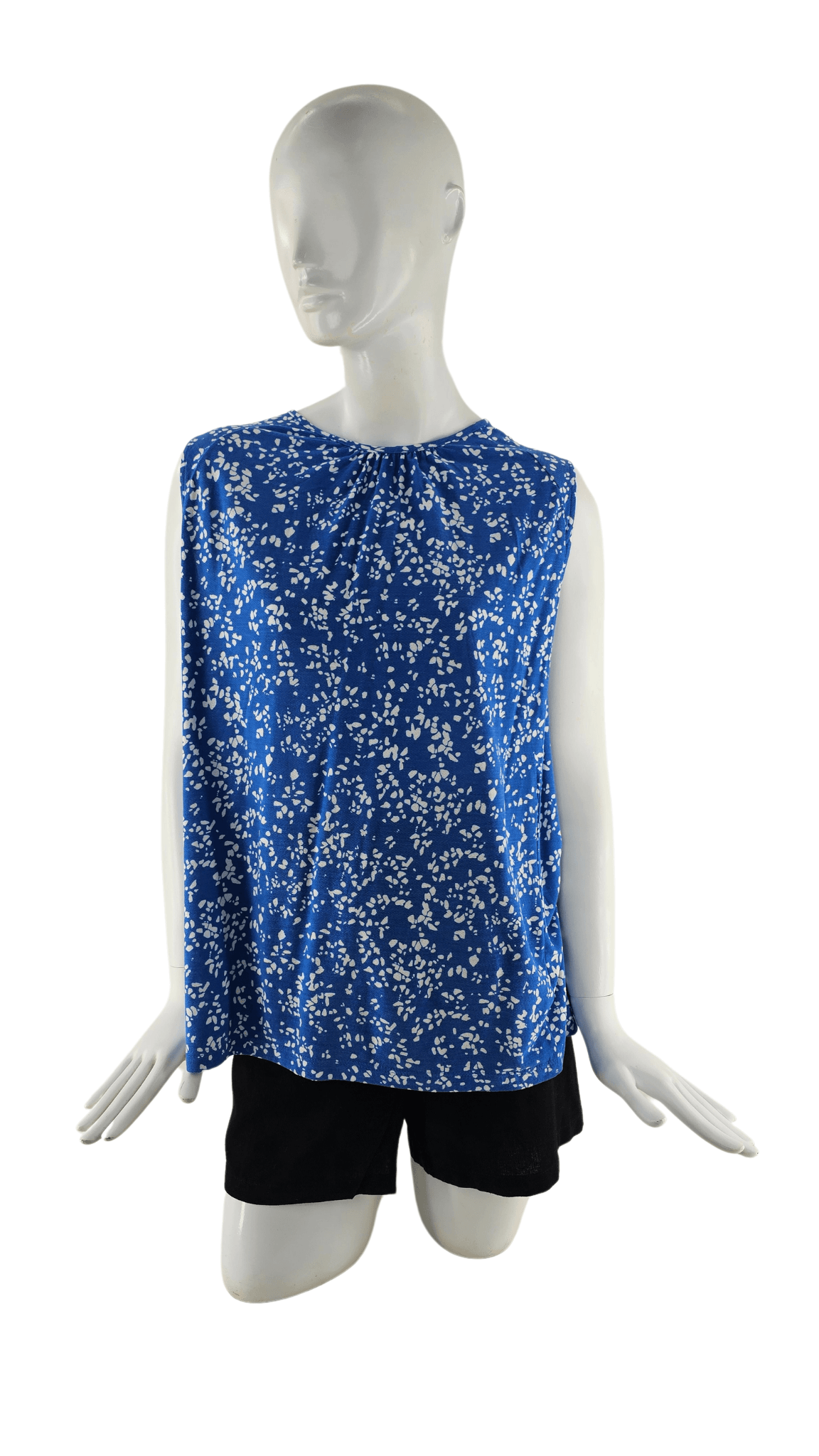 Kanatjere Femrash Ngjyre Blu me Dizajn te Bardhe Outlet/Shirt