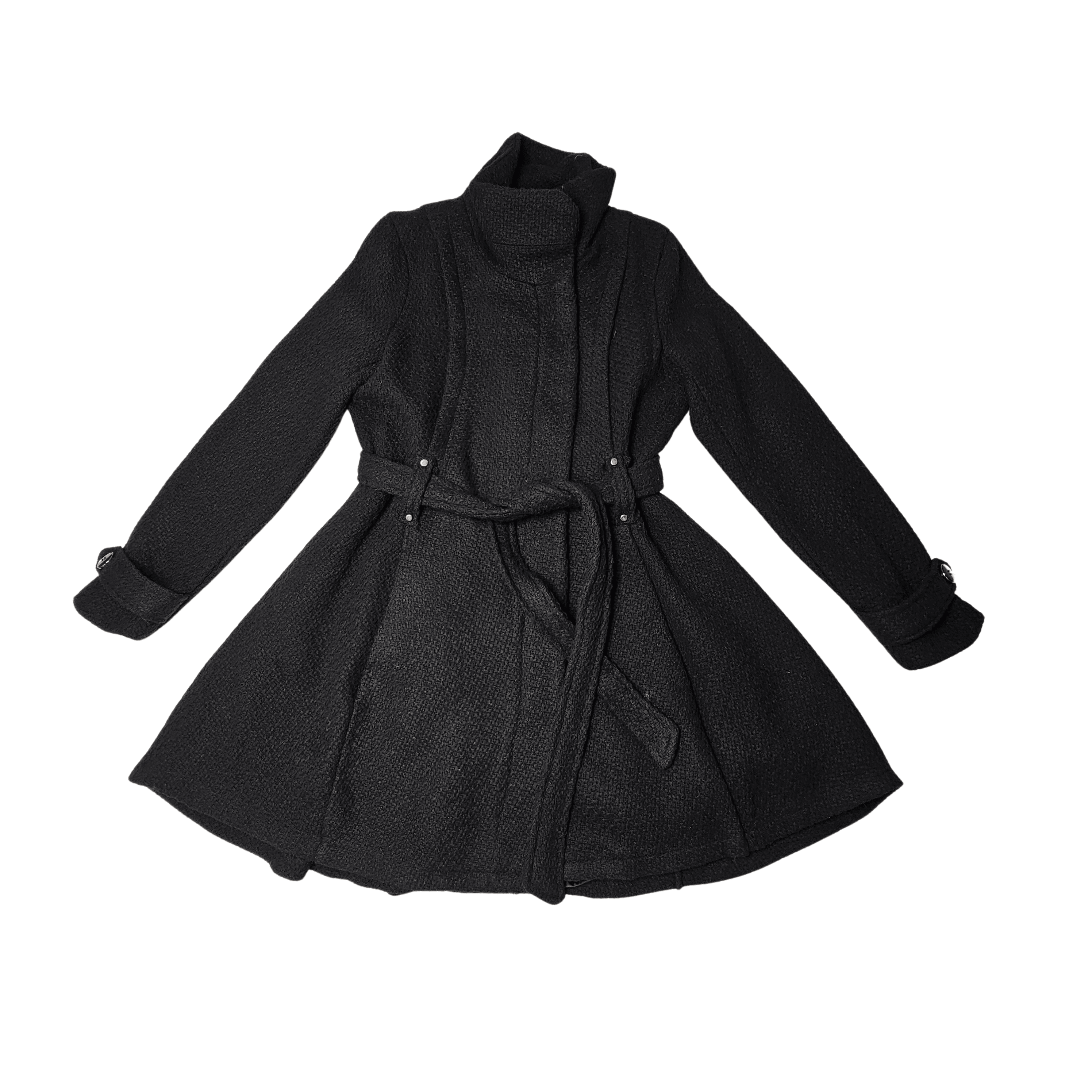 Pallto Femrash Ngjyre e Zeze Outlet Womens Coat