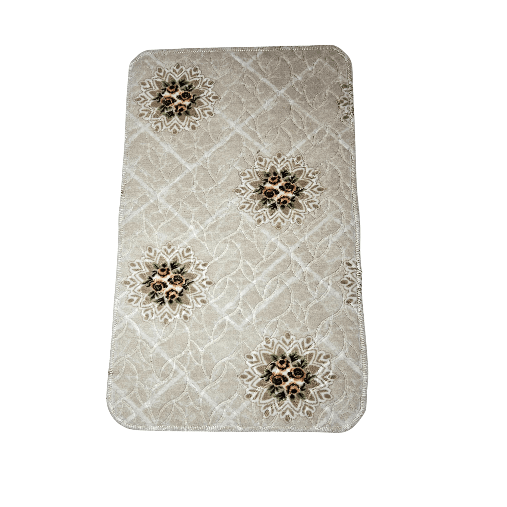 Rrugice Ngjyre Bezhe e Hapur me Lule Portokalli 50x80 Outlet Hallway