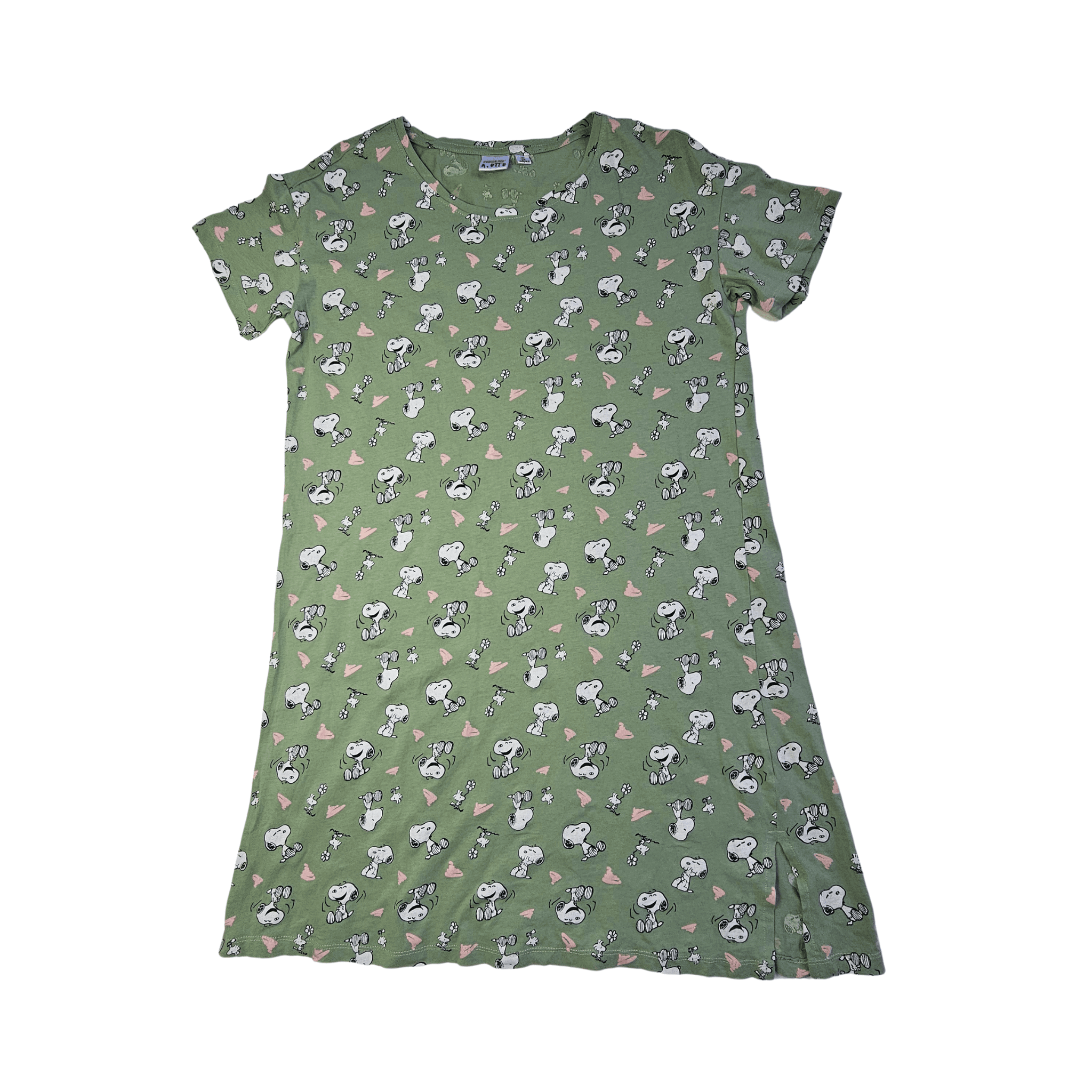 Veshje Gjumi Fustan Ngjyre Jeshil me Qenush S.Hand/Sleeping Clothes