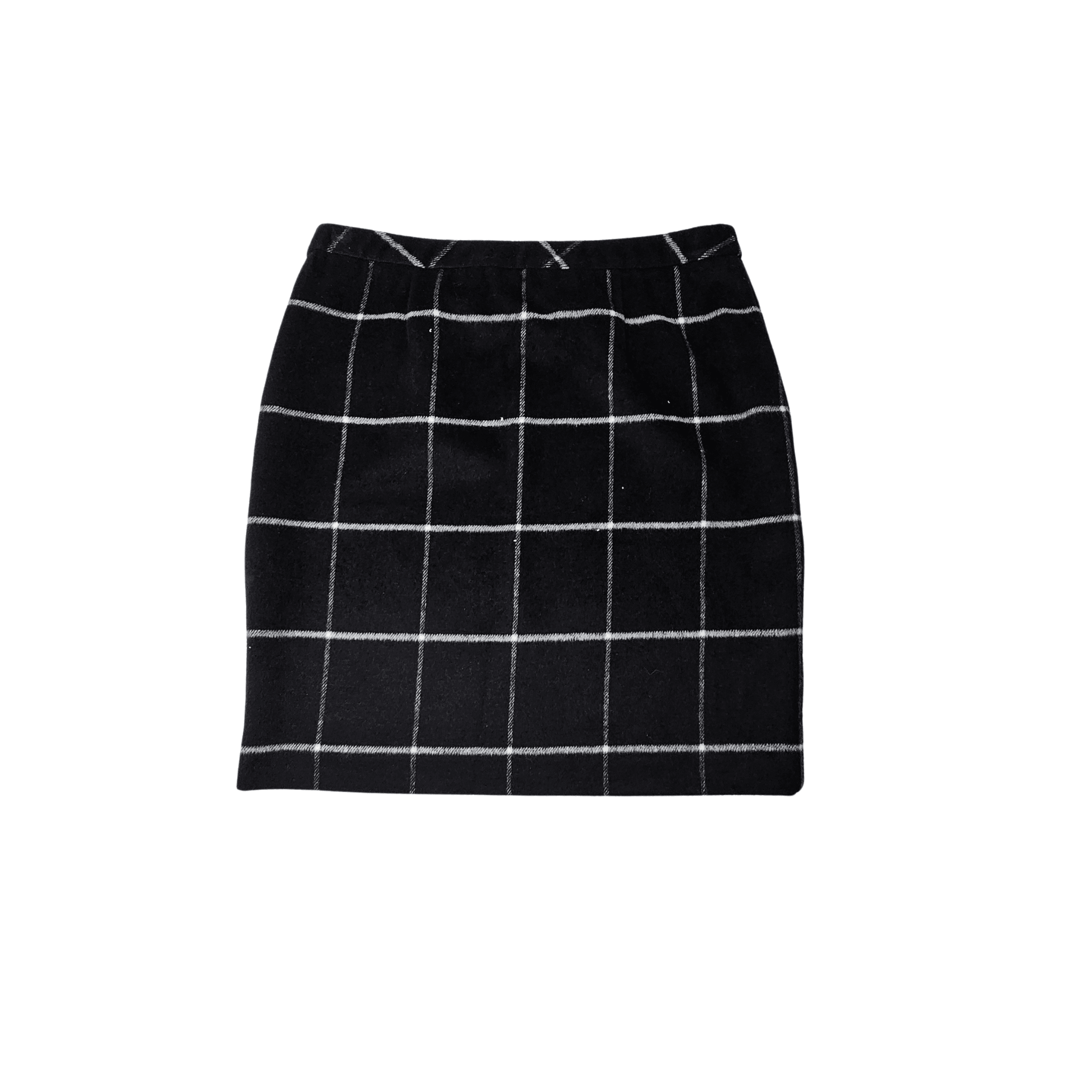 Fund Femrash Ngjyren i Zi me Dizajn te Bardhe S.Hand Women Skirt