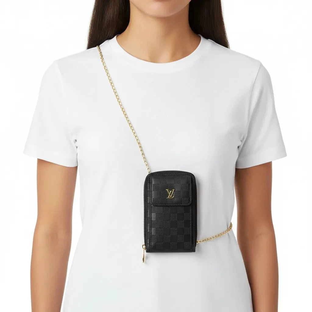 Portofol-Cante Femrash Ngjyre e Zeze Louis Vuitton S.Hand Women's Crossbody Wallet