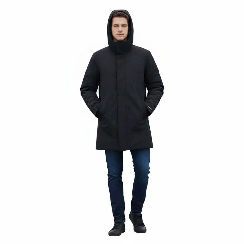 Xhup meshkujsh Jack&Jones Ngjyre Blu i Erret Outlet Coat