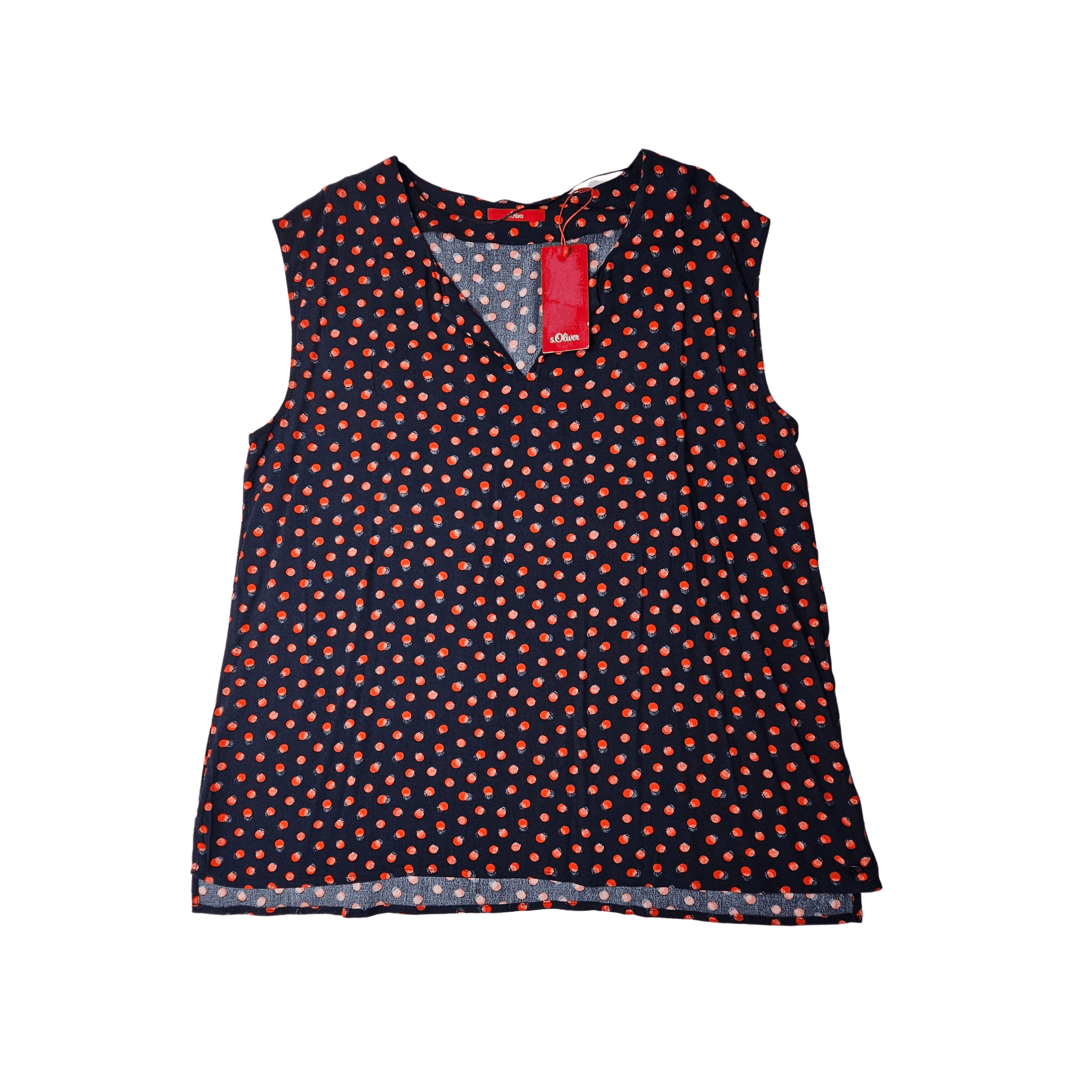 Kanatjere Femrash S.Oliver Ngjyre Blu e Erret  me Dizajn te Kuq Outlet/Shirt