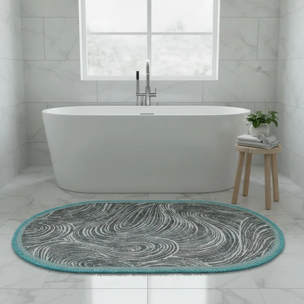 Rrugice me Fije 50x80cm Dizajn Gri me Mente Outlet Rug