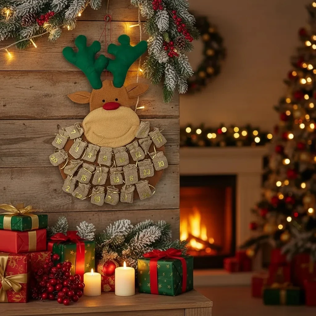 Aksesor Dekorativ me Motive Festive 78cm S.Hand Christmas Themed