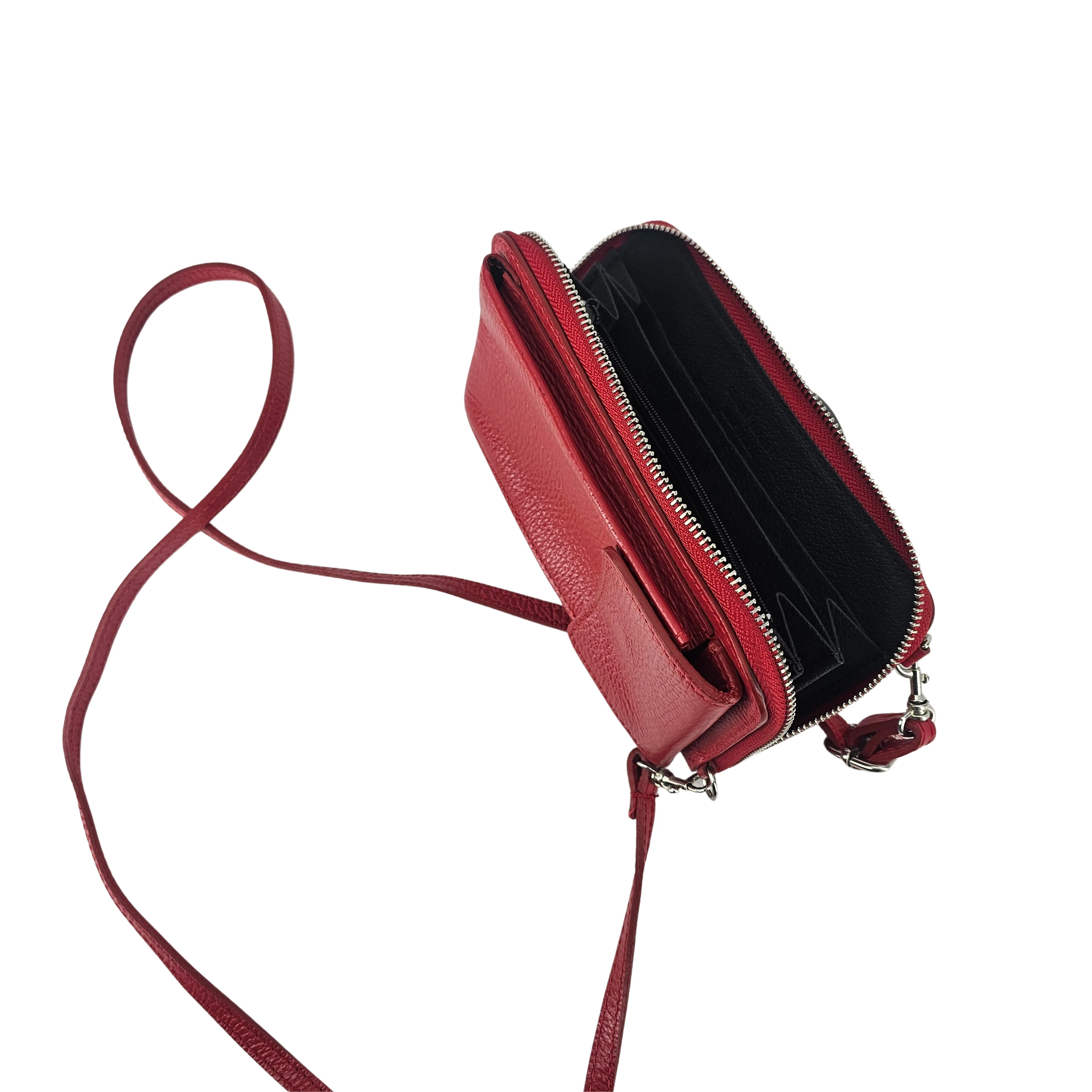 Portofol-Cante Femrash Ngjyre e Kuqe S.Hand Women's Crossbody Wallet