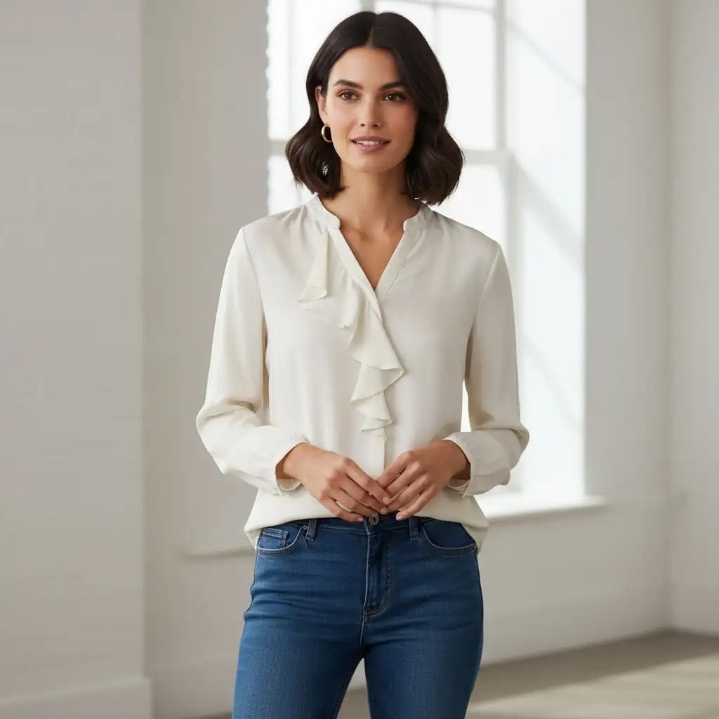 Kemishe Femrash Tommy Hilfiger Ngjyre Qumesht S.Hand Women Shirt