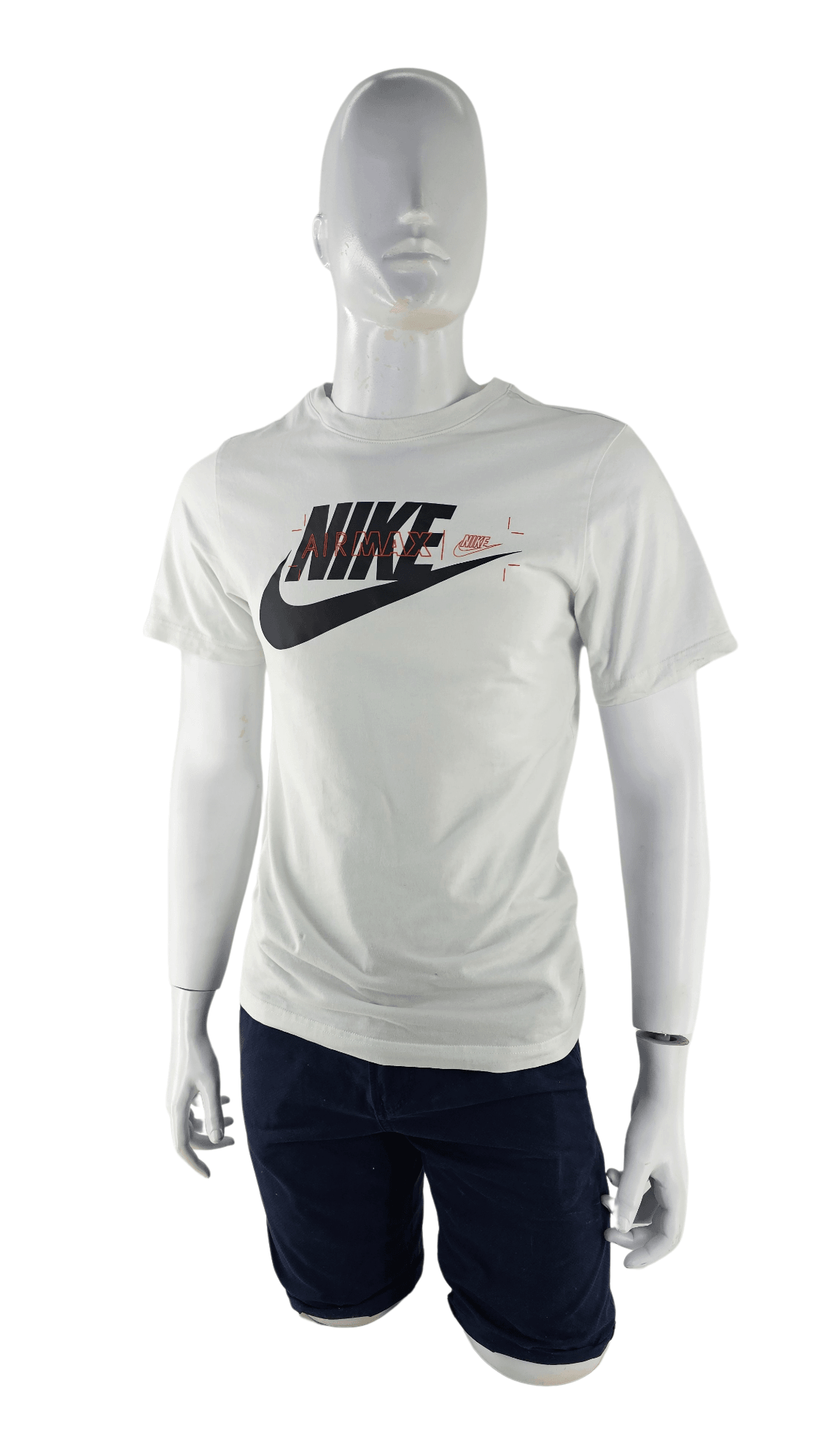 T-Shirt Meshkujsh Nike Airmax Ngjyre e Bardhe S.Hand/T-Shirt