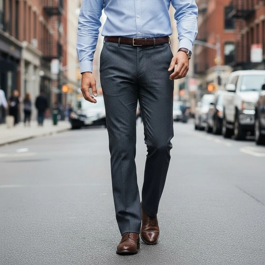 Pantallona Klasike Meshkujsh Marks&Spencers Ngjyre Gri e Erret  Outlet/Dark Grey Classic Pants