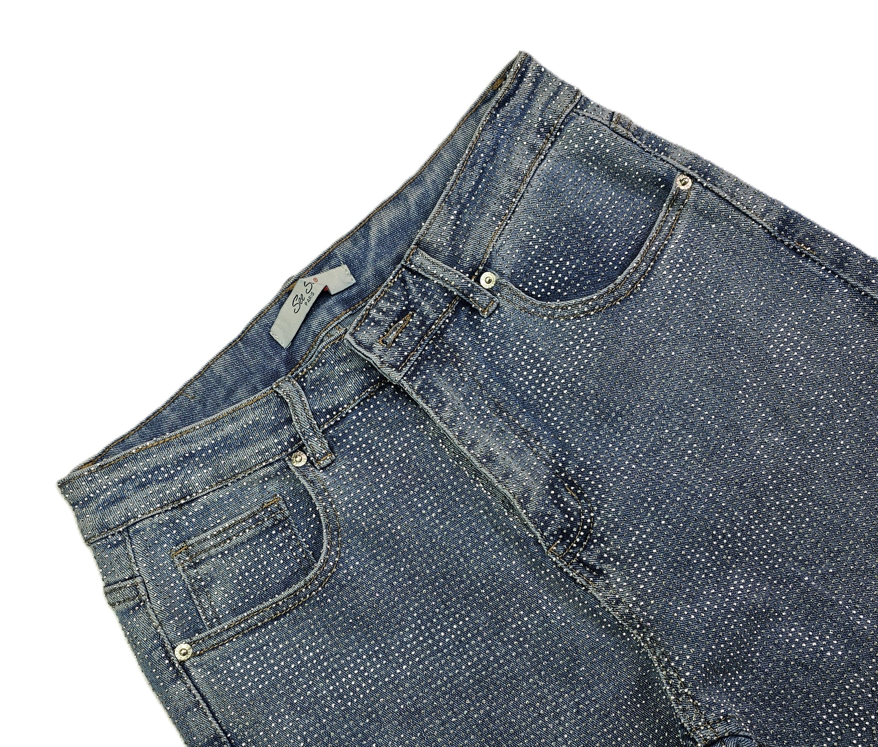 Pantallona Xhinse Femrash See See Paris me Gure Outlet/Jeans
