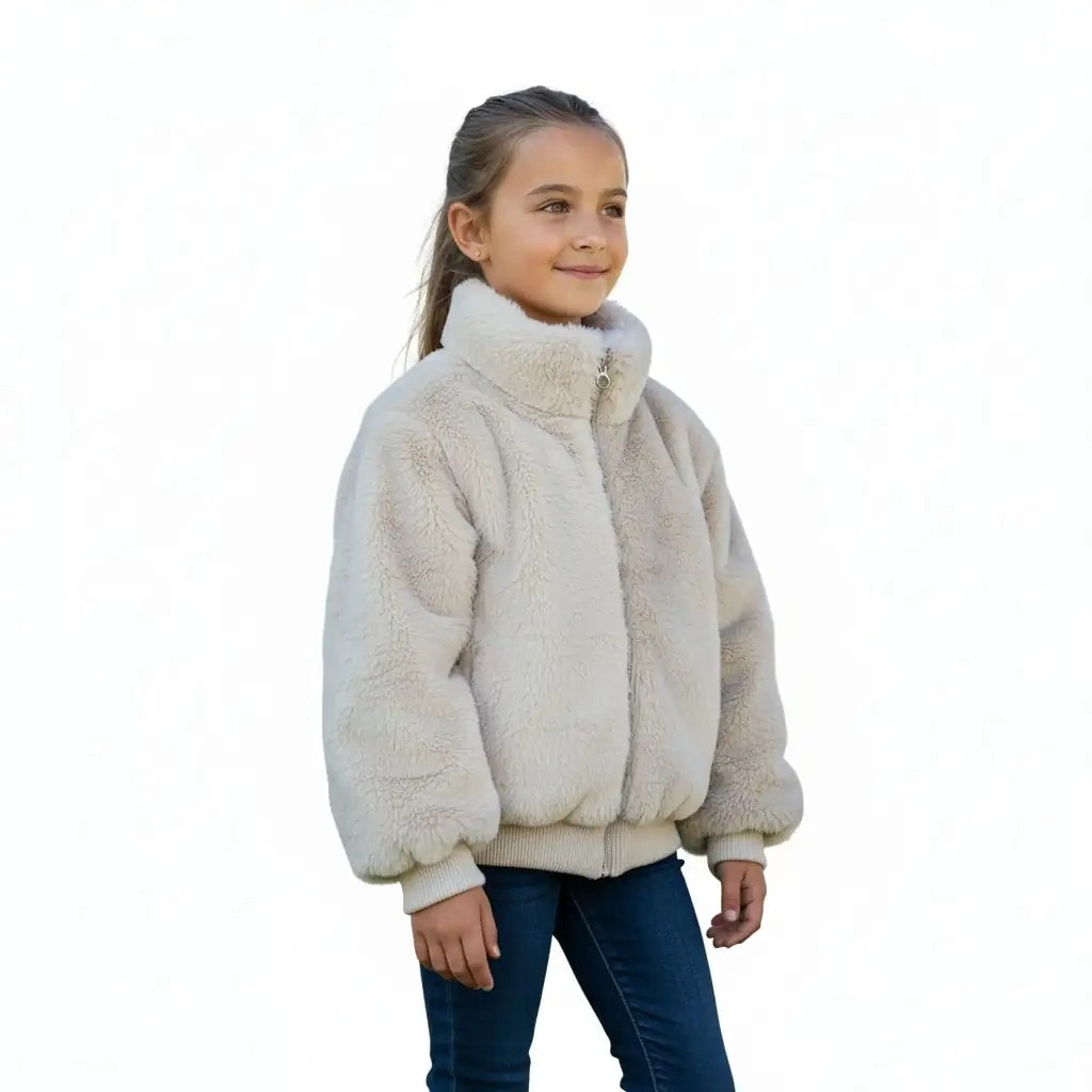 Xhakete Pellush Femijesh H&M Ngjyre Puder S.Hand Childrens Plush Jacket 