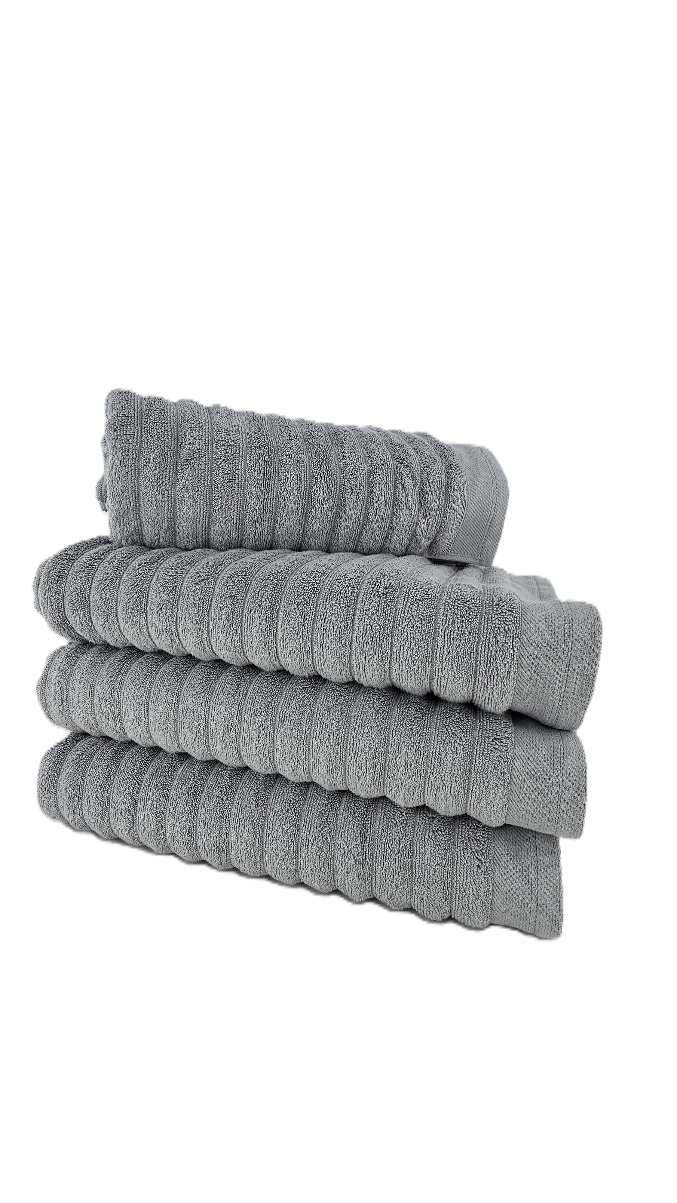 Peshqir Banje Trupi Gri Me Fasha 1 Cope 70x140 cm 550 gr