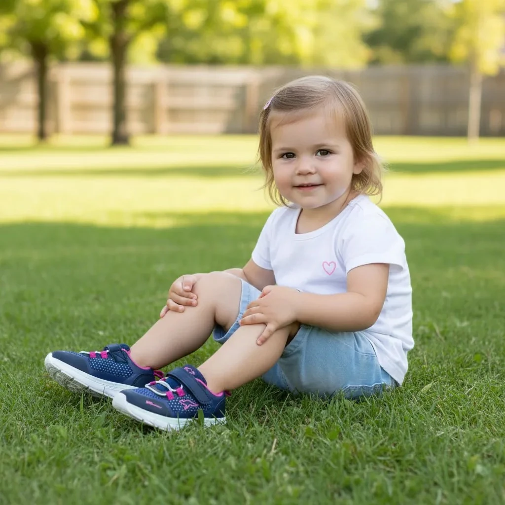 Atlete Femijesh Ngjyre Blu me Dizajn Roze S.Hand Children's Shoes 