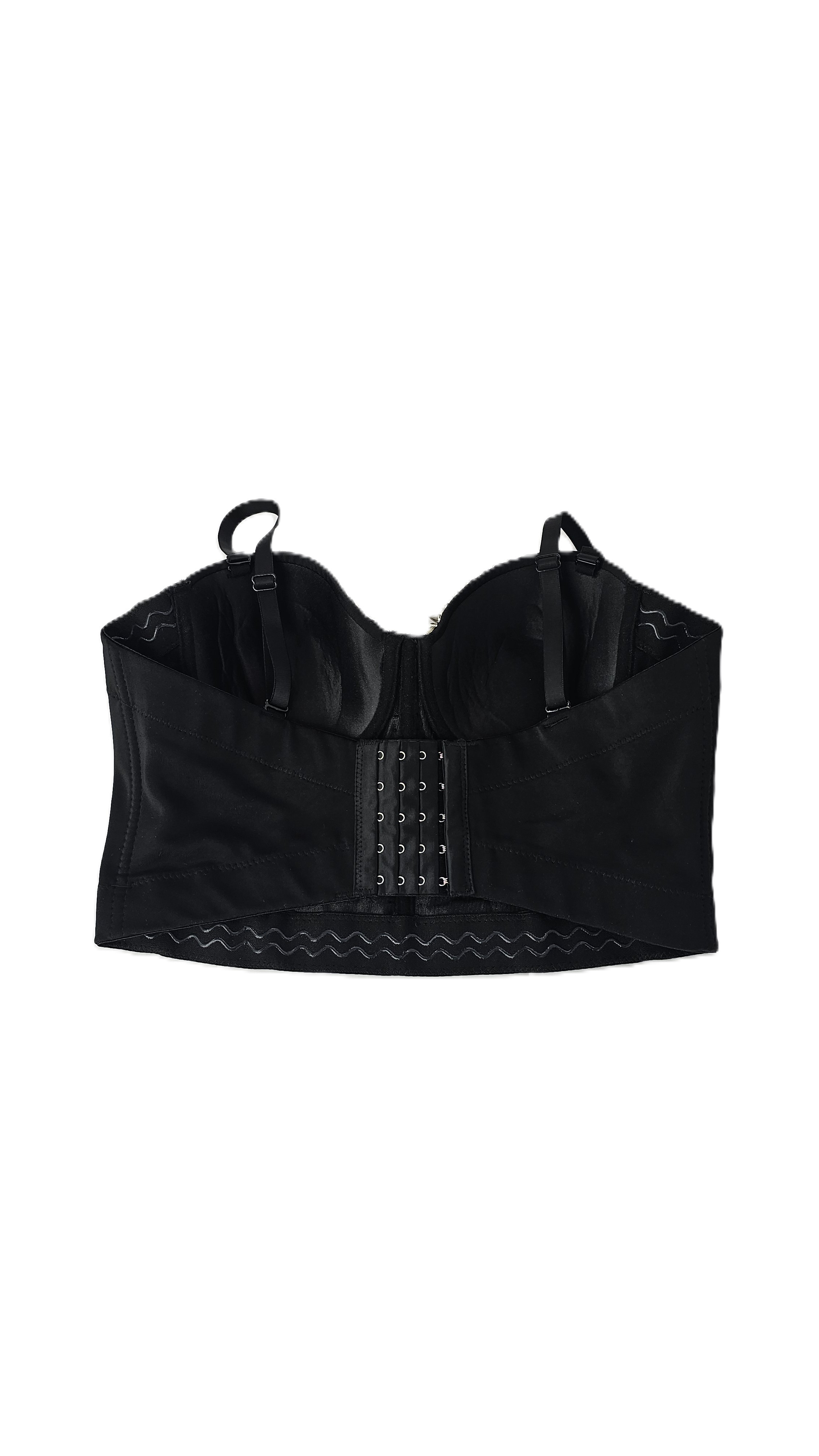 Crop Top Bust Silver Spiked Bra S.Hand