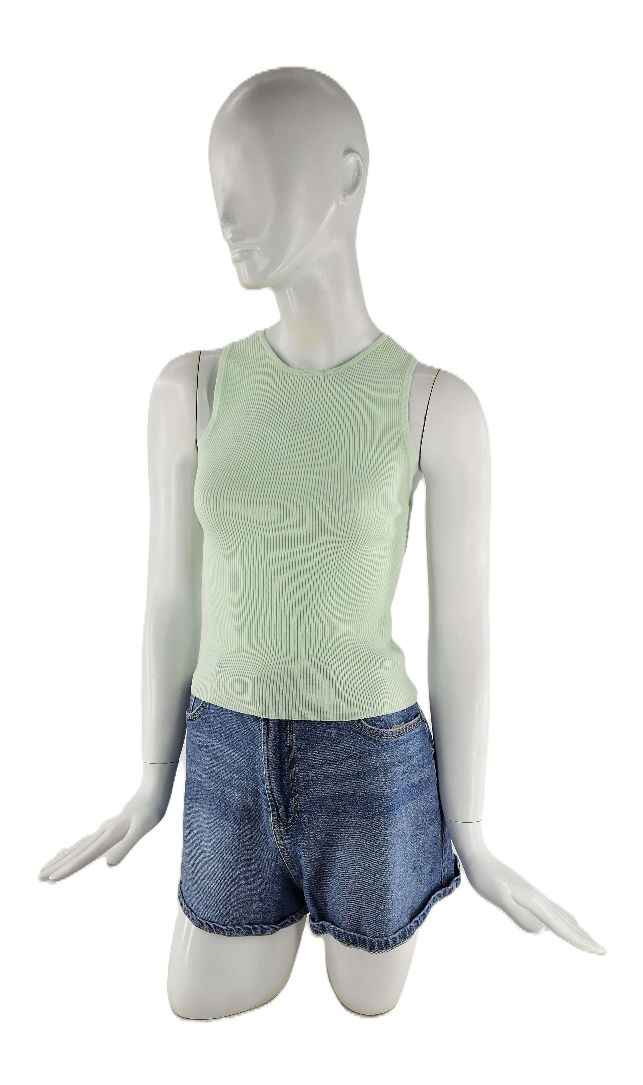 Kanatjere Femrash Bershka Ngjyre Mente Outlet/Crop Top