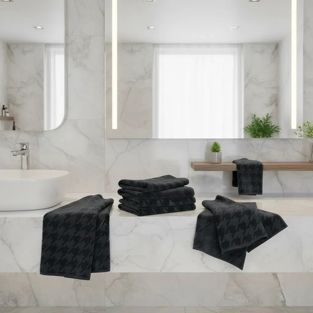 Peshqir Pecete i Zi 5 Cope 50x50 cm 120 gr Napkin Towel 5 Pieces