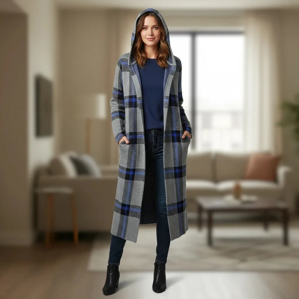 Triko Femrash Dizajn Abstrakt S.Hand Women's Cardigan