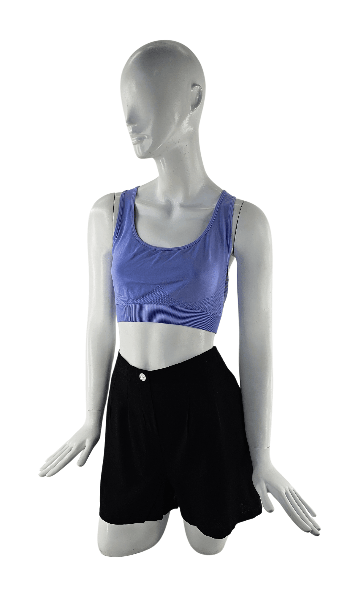 Fitnes Sportiv Crop Top Ngjyre Babyblue s.Hand/Fitness