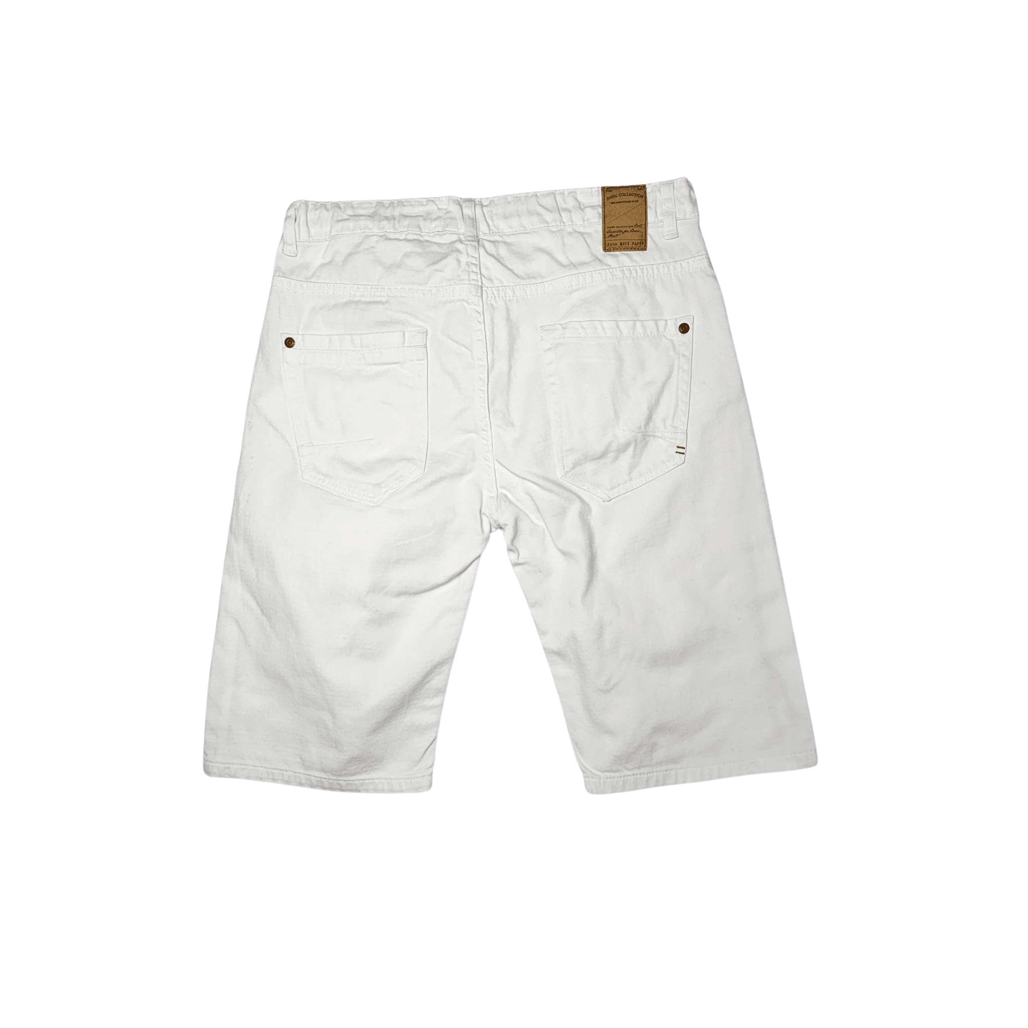 Pantallona te Shkurtra Femijesh Ngjyre te Bardha S.Hand