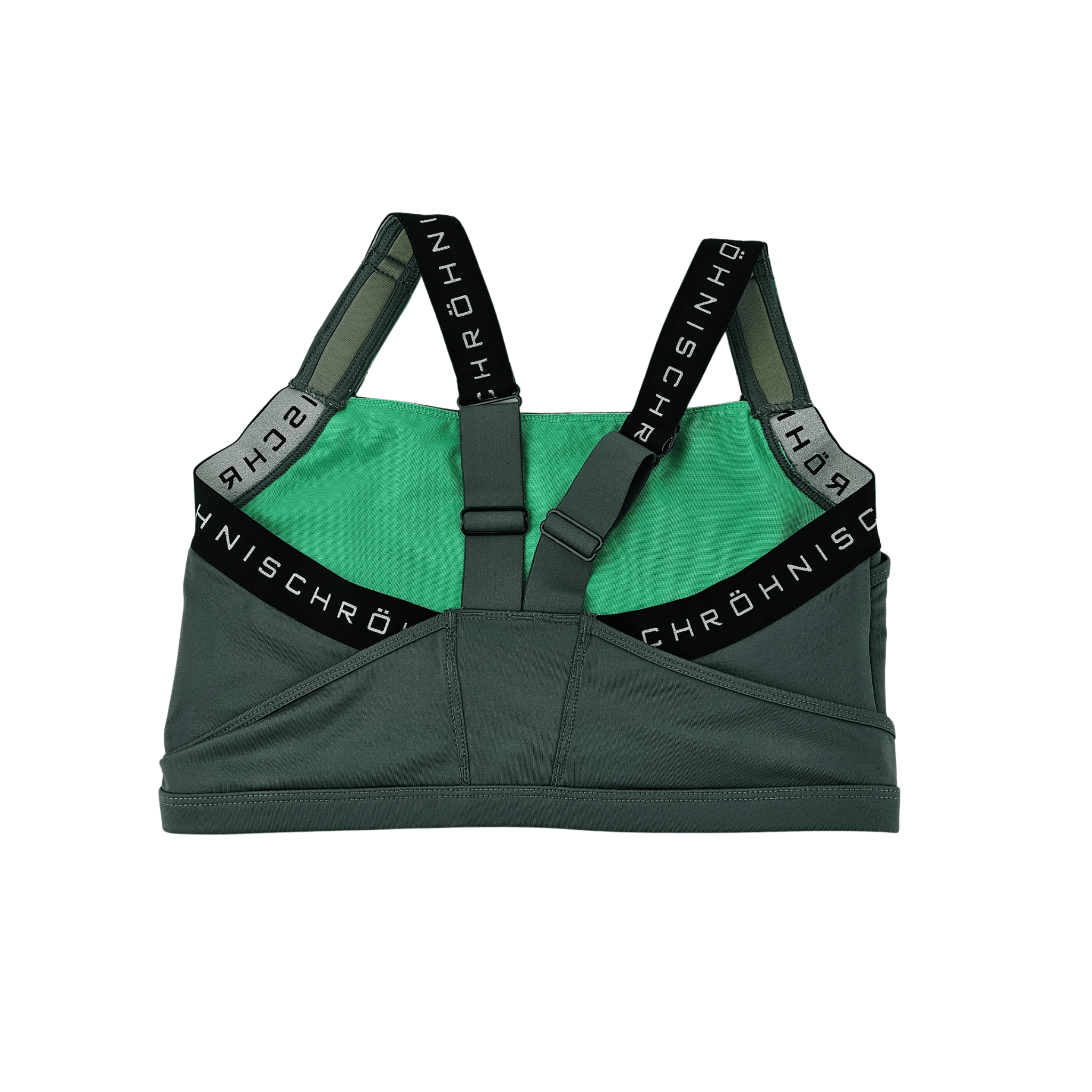  Fitness Crop Top Rohnisch Ngjyre Ulliri me te Zeze Outlet