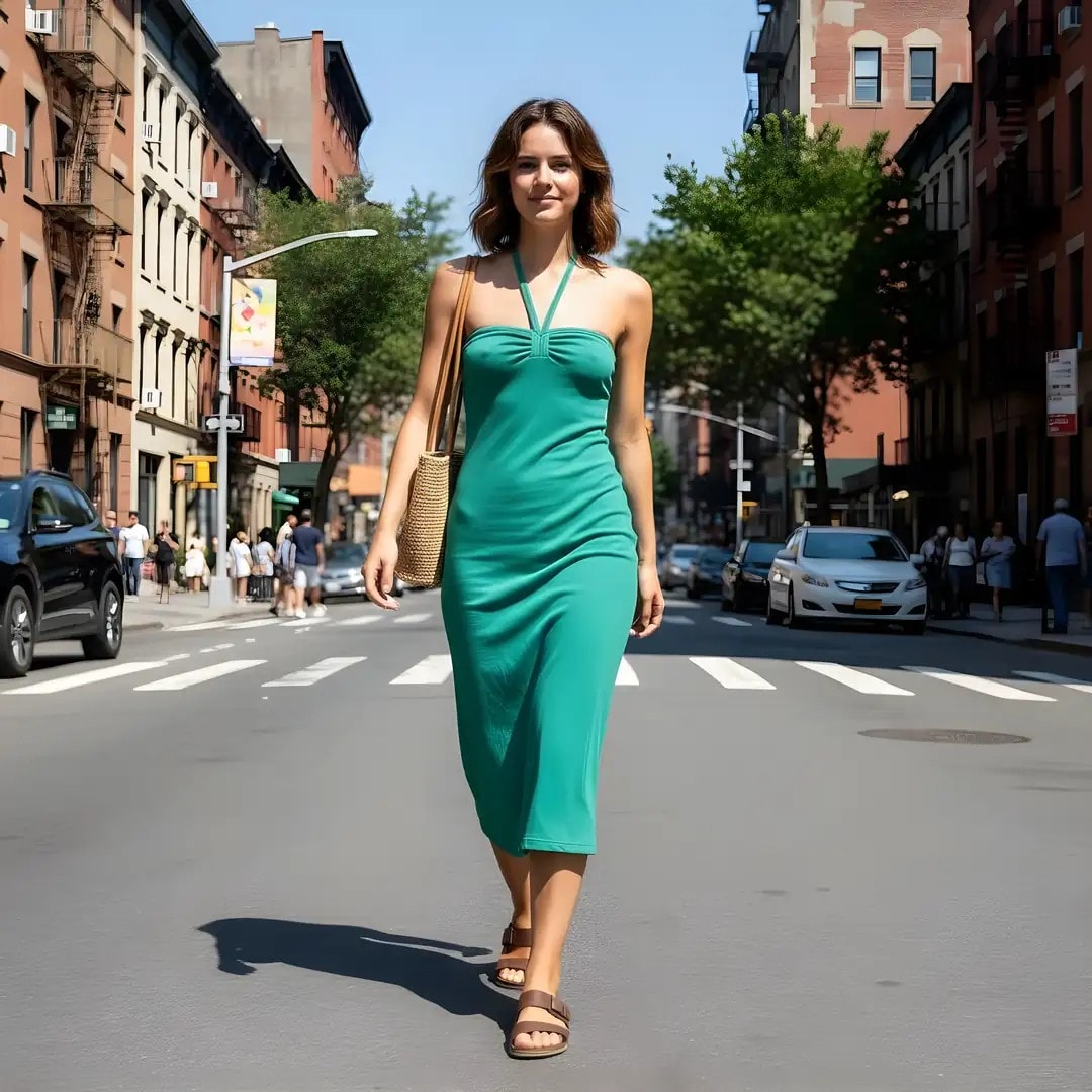 Fustan Femrash Ngjyre Mente Outlet Womens Dress