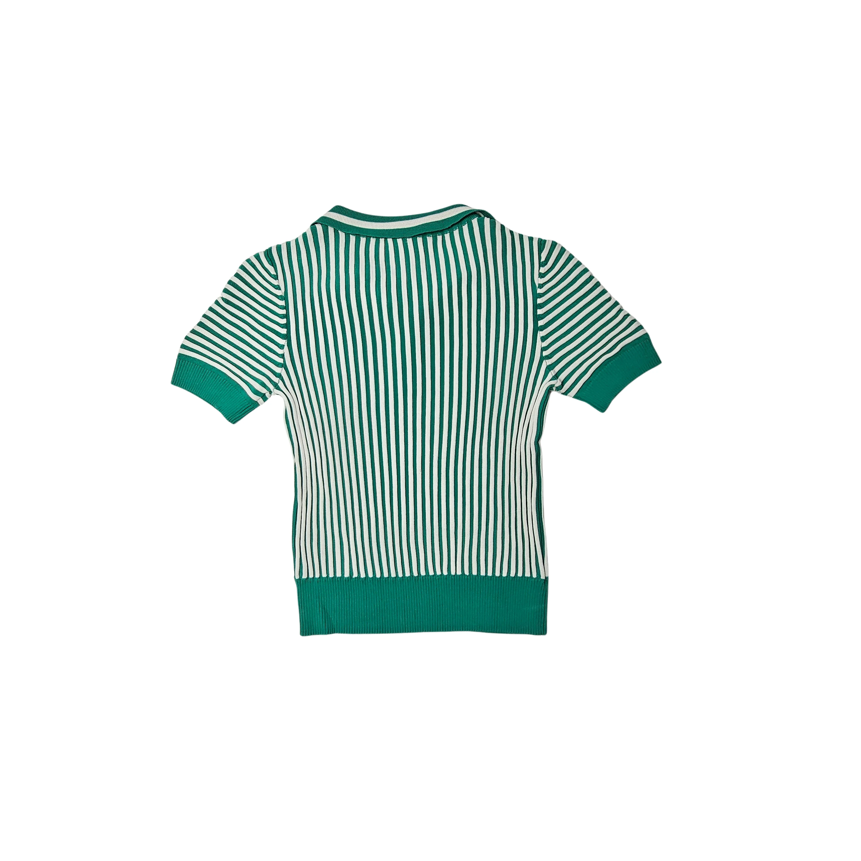 Bluze Femrash Zara Ngjyre Jeshile me Vija te Bardha S.Hand Women's Blouse