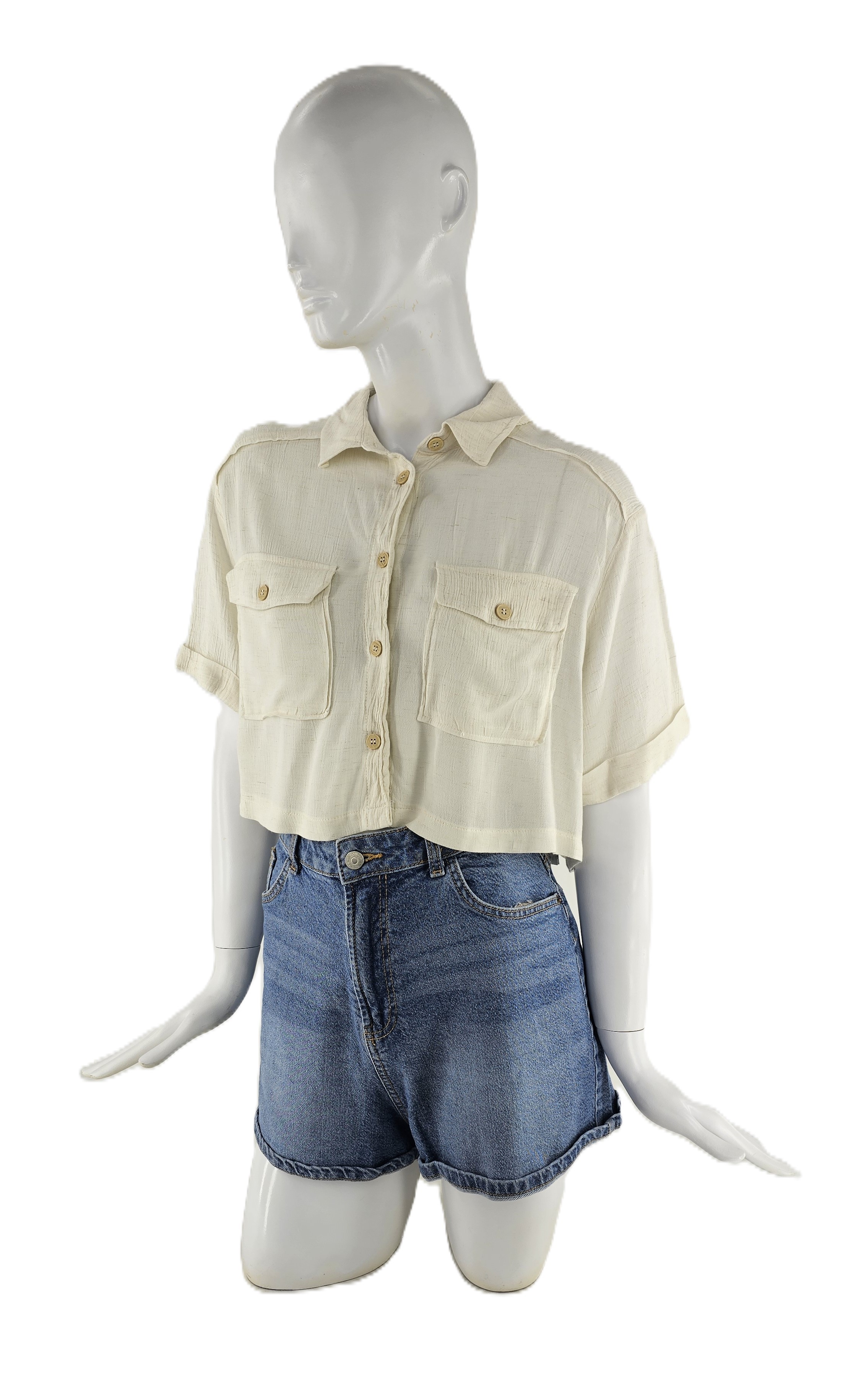Kemishe Femrash Bershka Ngjyre Qumesht Outlet/Shirt