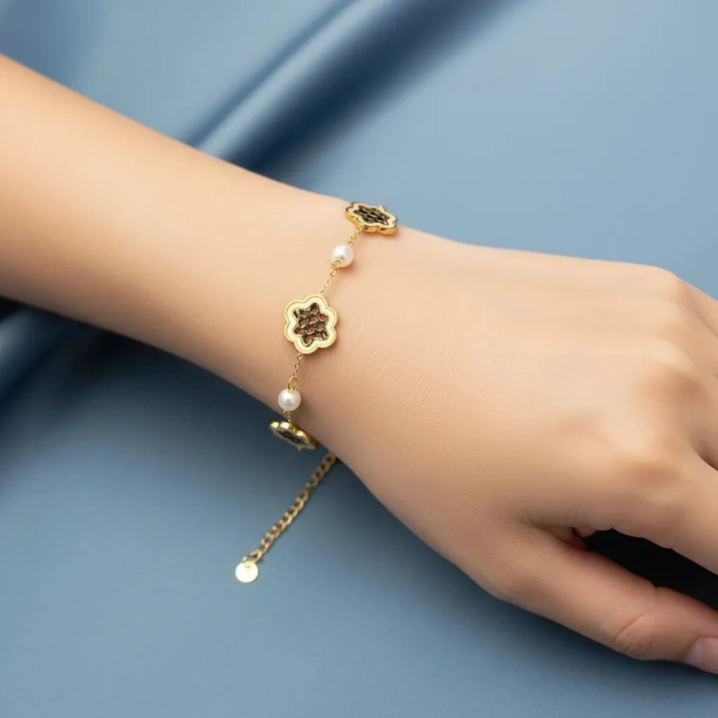 Byzylyk Femrash Çeliku Stainless Steel Ngjyre Gold Women Bracelet