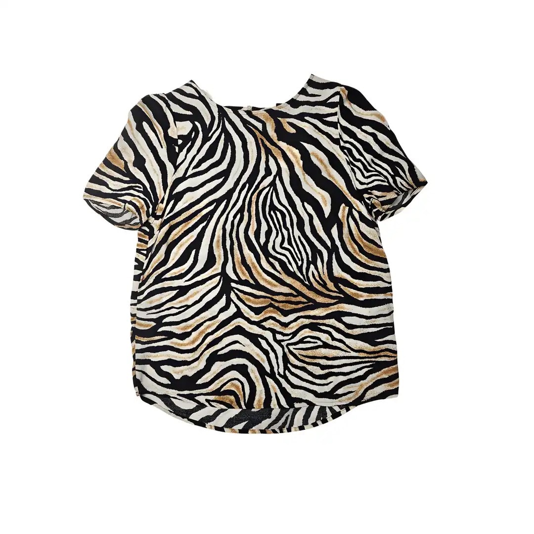 Bluze Femrash Dizajn Leopard Outlet Womens Blouse