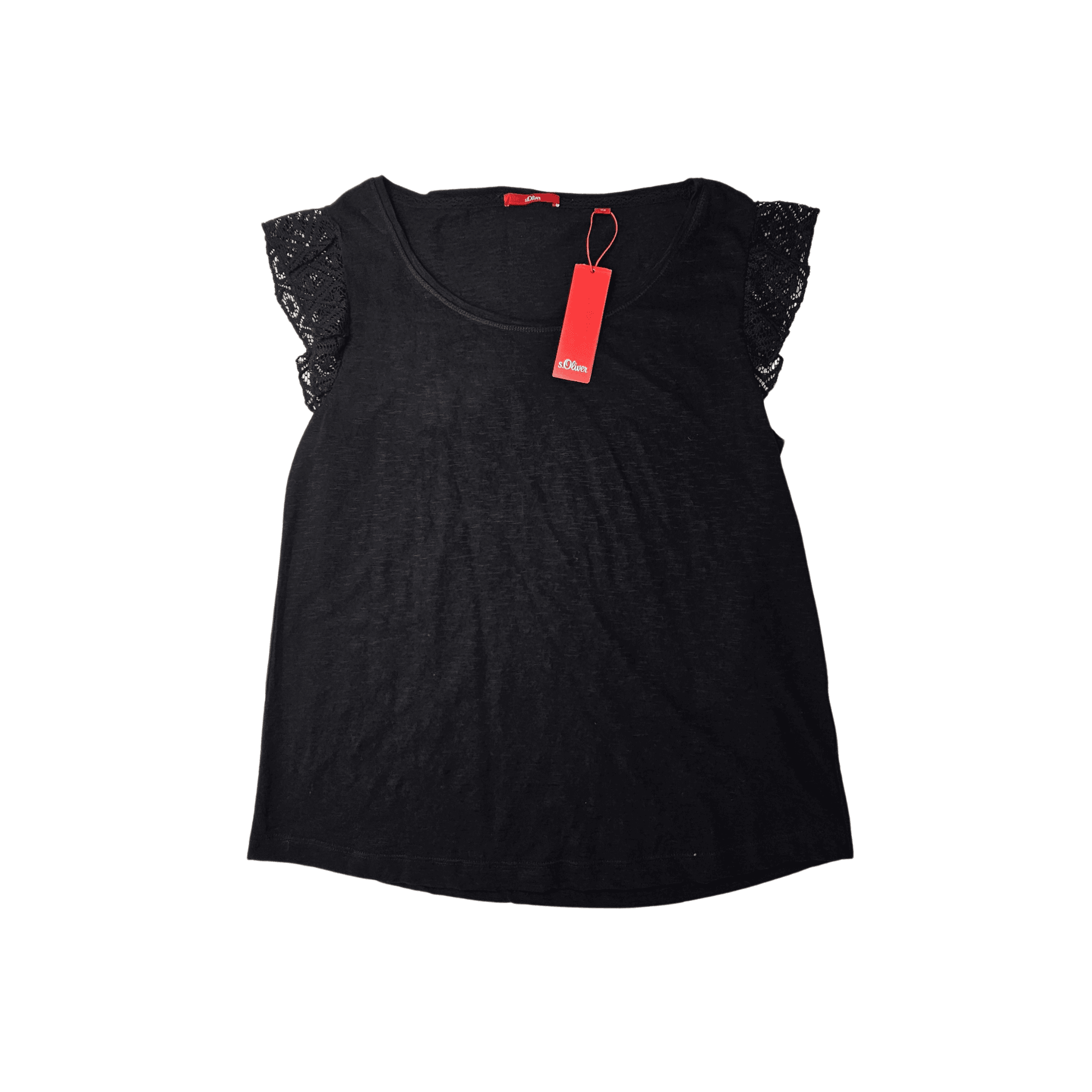 Bluze Femrash S.Oliver Ngjyre e Zeze me Dantelle tek Krahet Outlet/T-Shirt