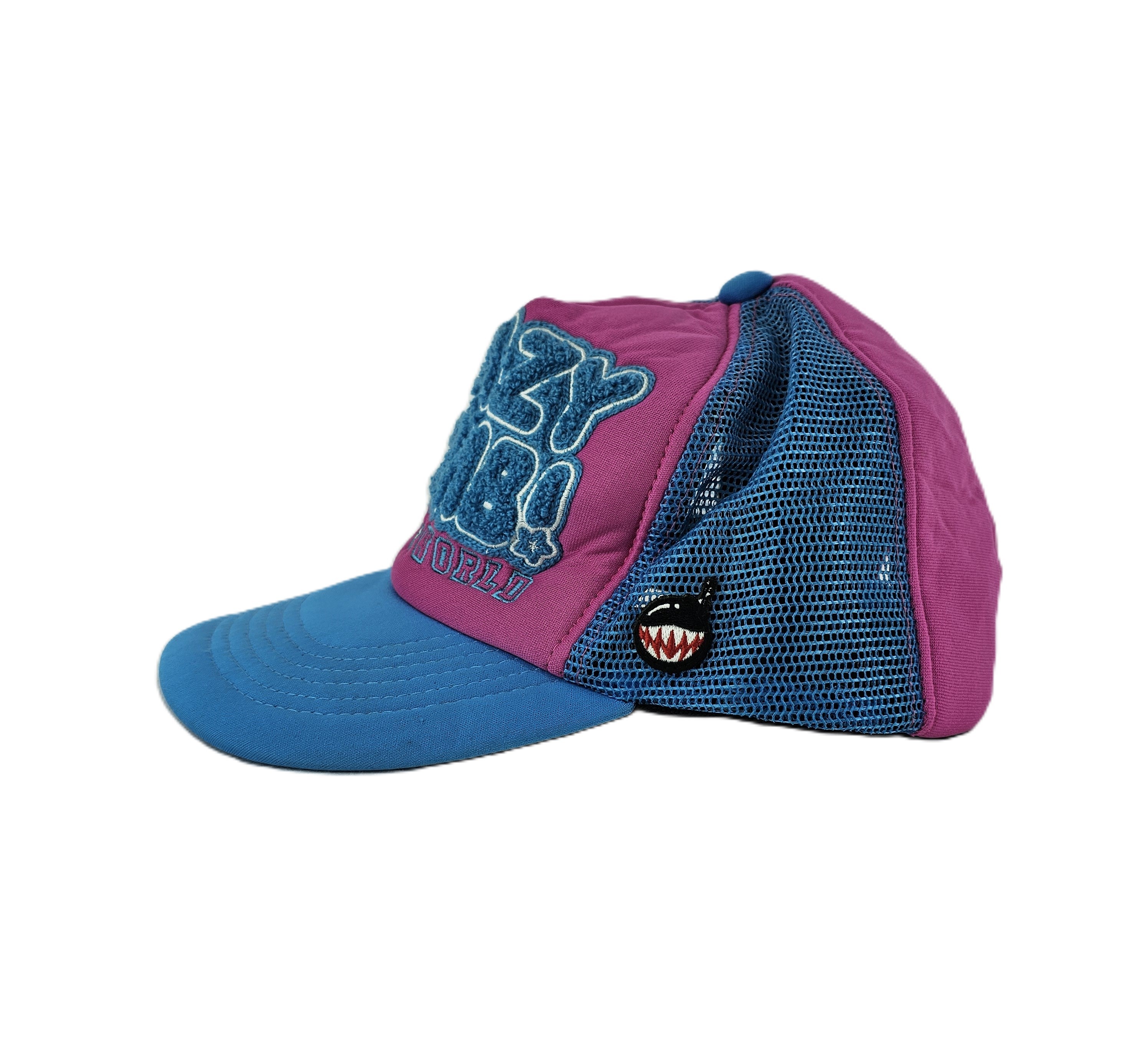 Kapele Femrash Crazybomb Ngjyre Blu me Dizajn Roze S.Hand/Hat