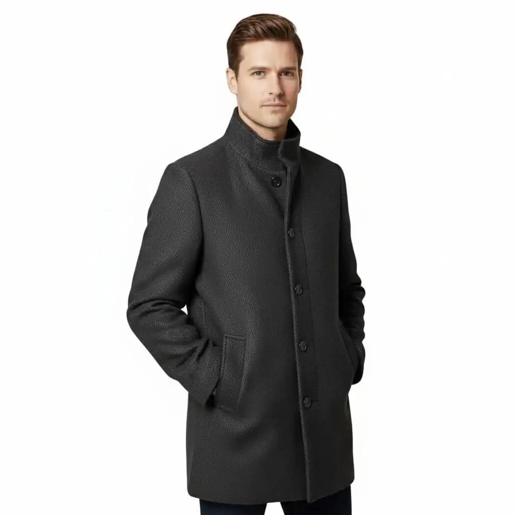 Pallto Meshkujsh Jack&Jones Ngjyre Gri e Erret Outlet