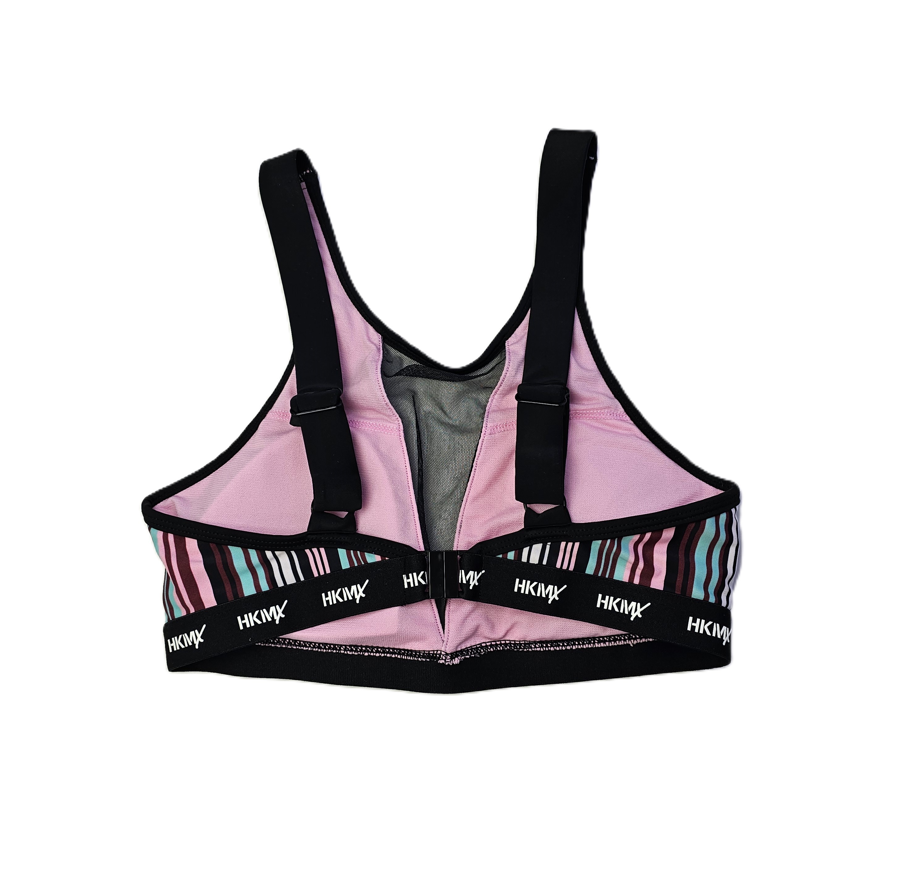 Fitnes Sportiv Crop Top Ngjyre i Zi me Dizajn me Ngjyra S.Hand/Fitness